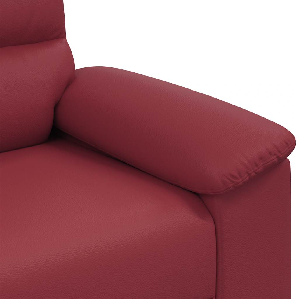 Sessel Weinrot 100x81x84 cm Kunstleder