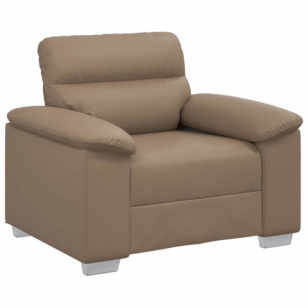 Sessel Cappuccino-Braun 100x81x84 cm Kunstleder