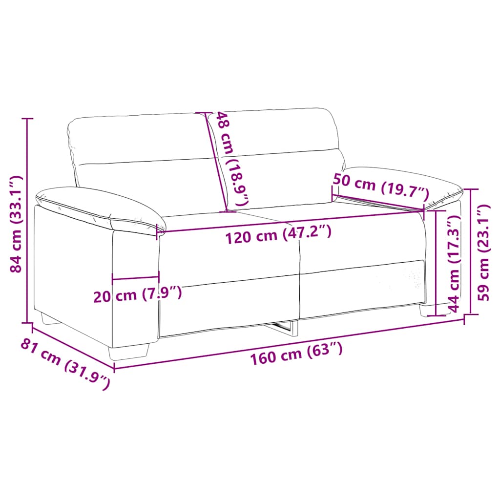 2-Sitzer-Sofa Weinrot 160x81x84 cm Kunstleder