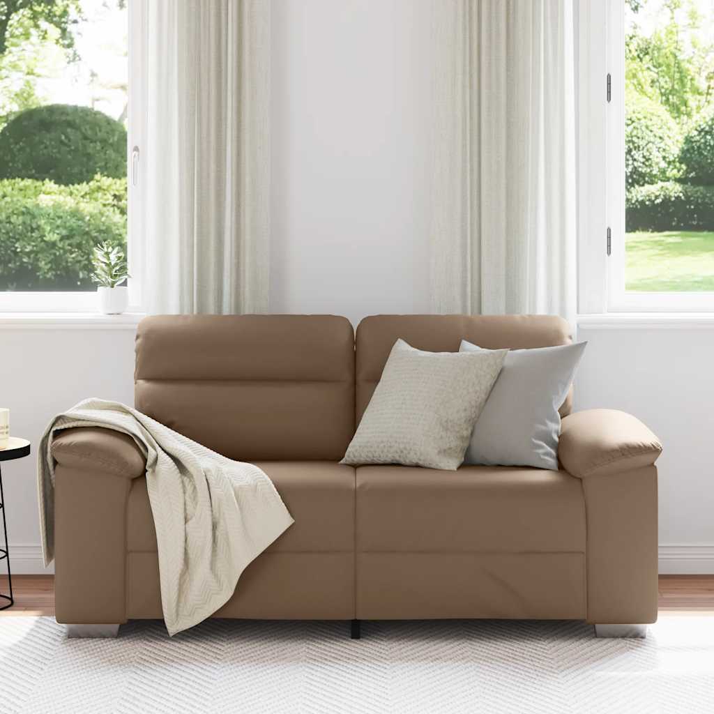 2-Sitzer-Sofa Cappuccino 160x81x84 cm Kunstleder