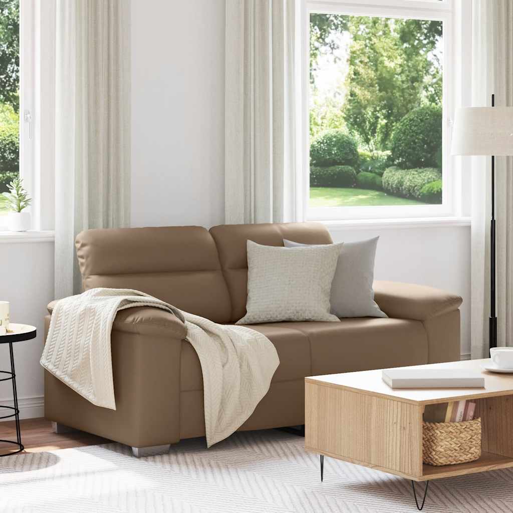 2-Sitzer-Sofa Cappuccino 160x81x84 cm Kunstleder