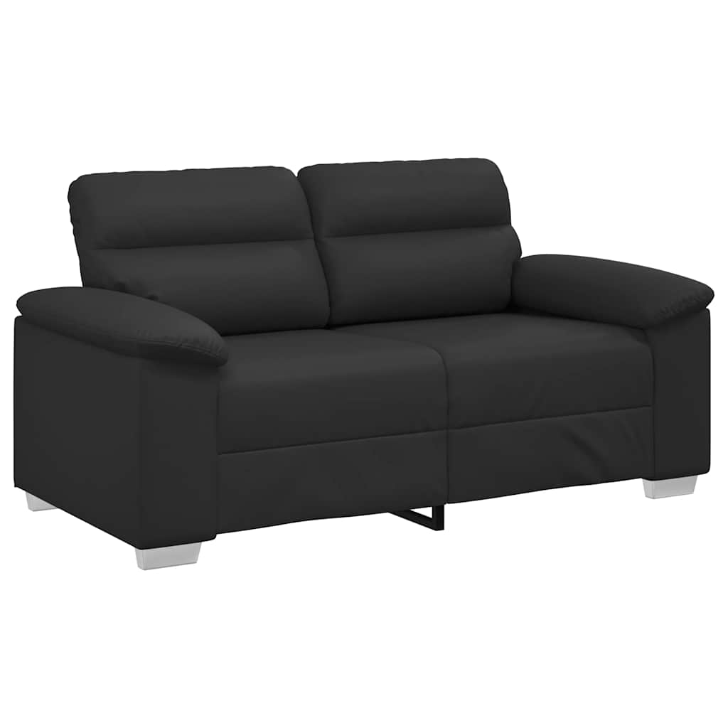 2-Sitzer-Sofa Schwarz 160x81x84 cm Kunstleder