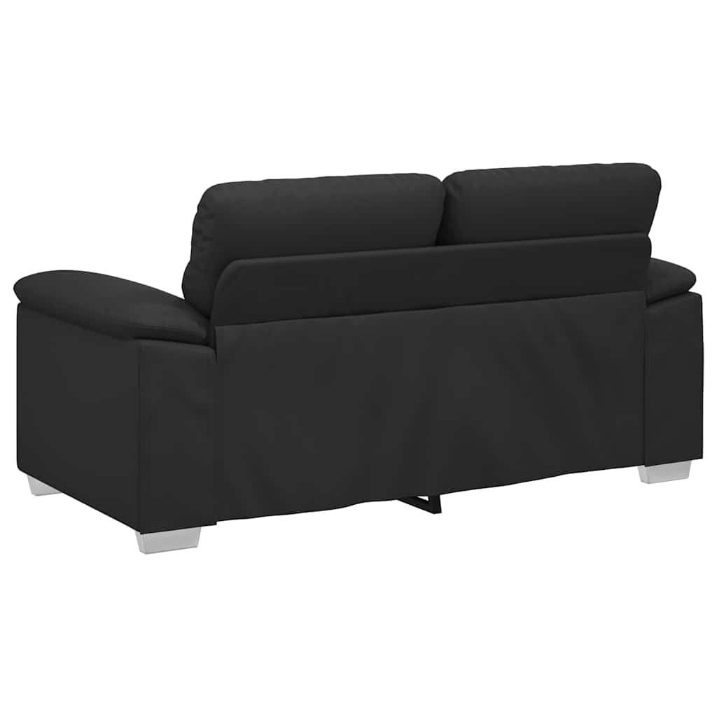 2-Sitzer-Sofa Schwarz 160x81x84 cm Kunstleder