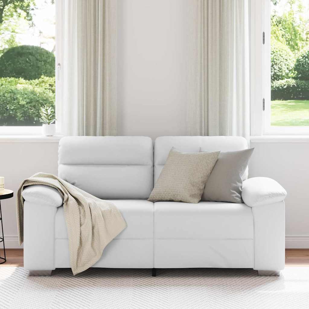 2-Sitzer-Sofa Weiß 160x81x84 cm Kunstleder