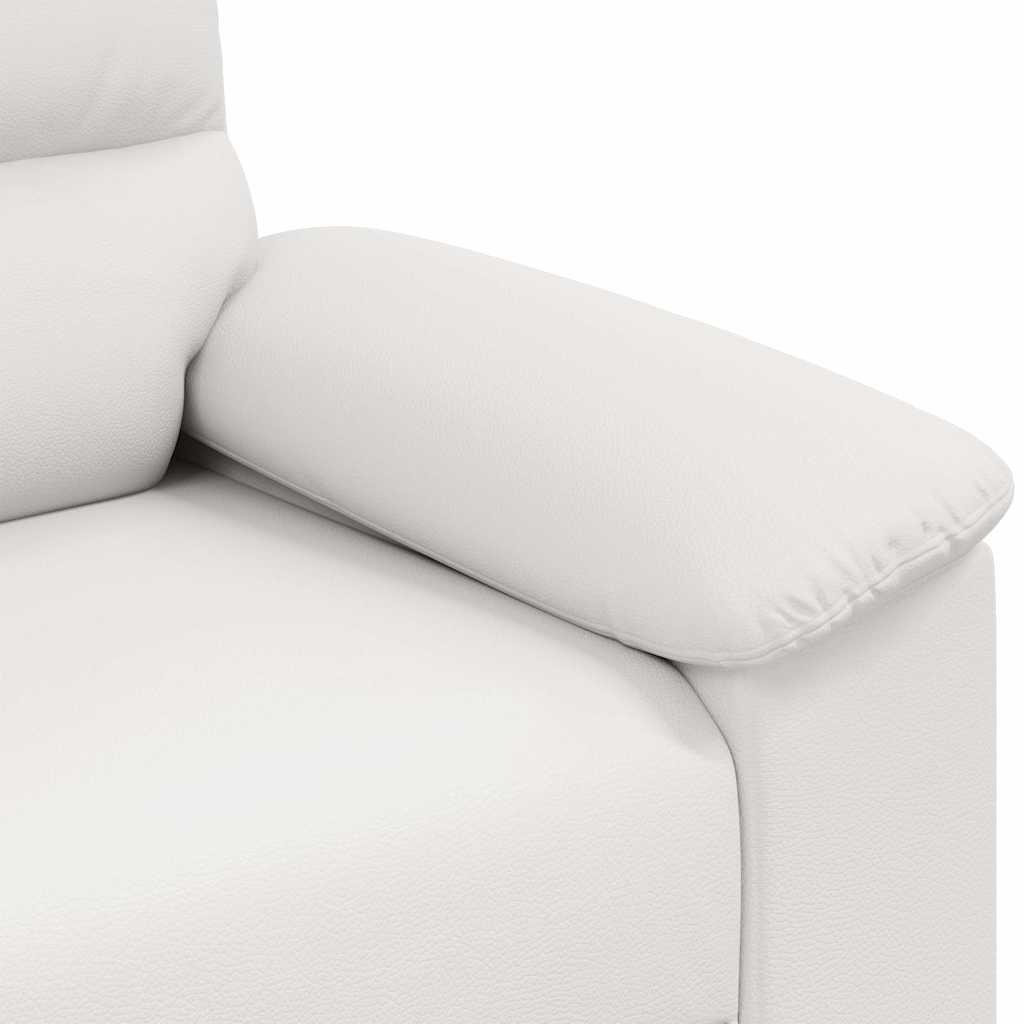 2-Sitzer-Sofa Weiß 160x81x84 cm Kunstleder