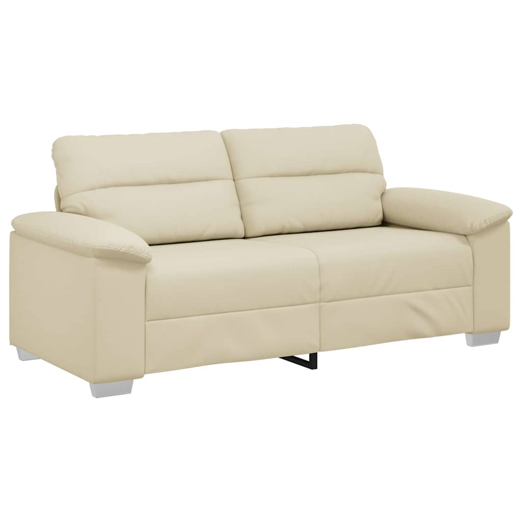 2-Sitzer-Sofa Creme 180x81x84 cm Kunstleder
