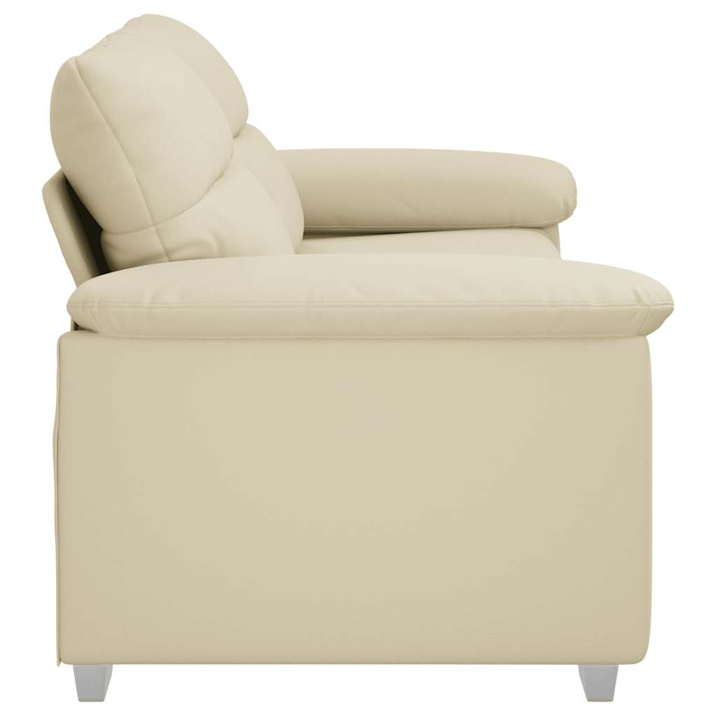 2-Sitzer-Sofa Creme 180x81x84 cm Kunstleder
