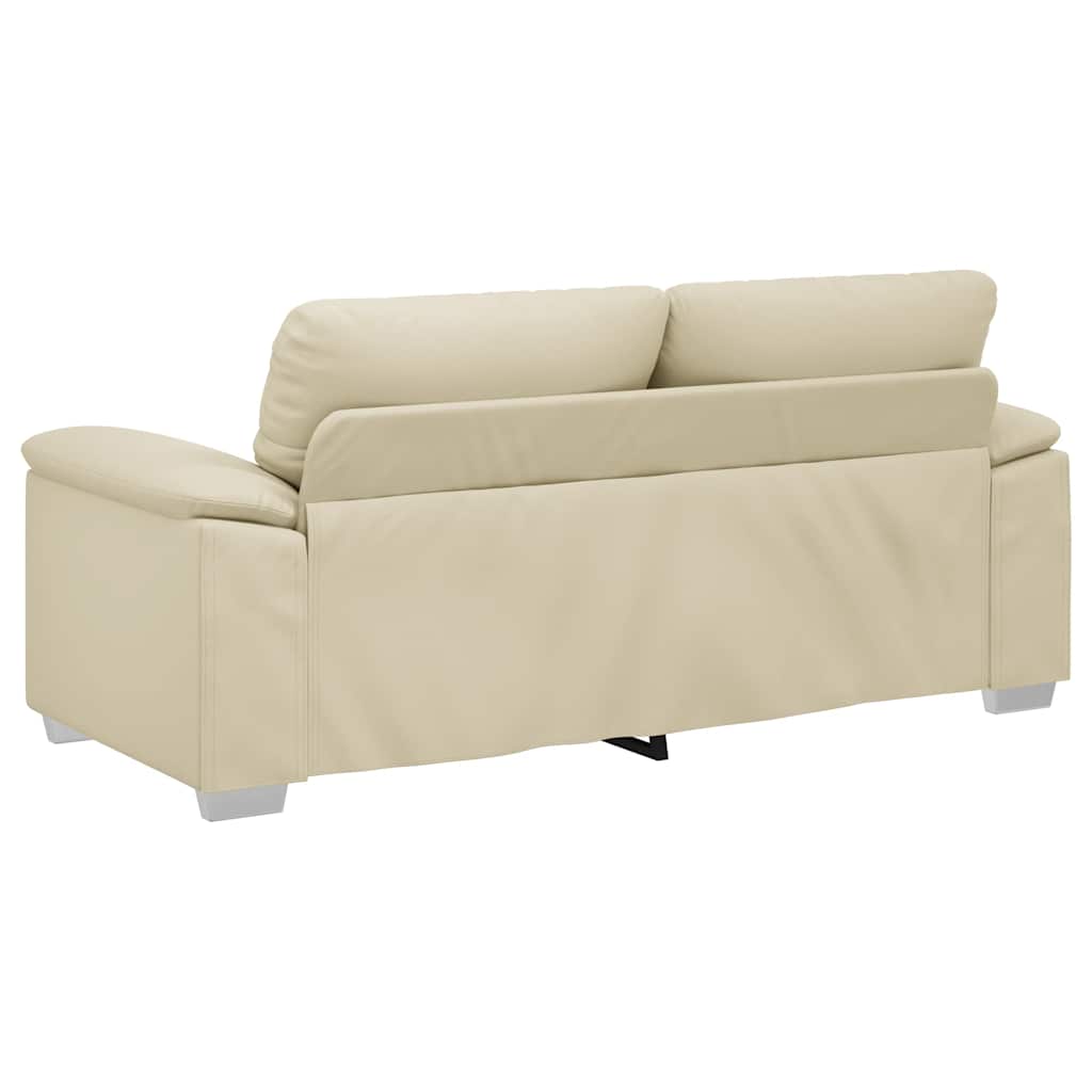 2-Sitzer-Sofa Creme 180x81x84 cm Kunstleder