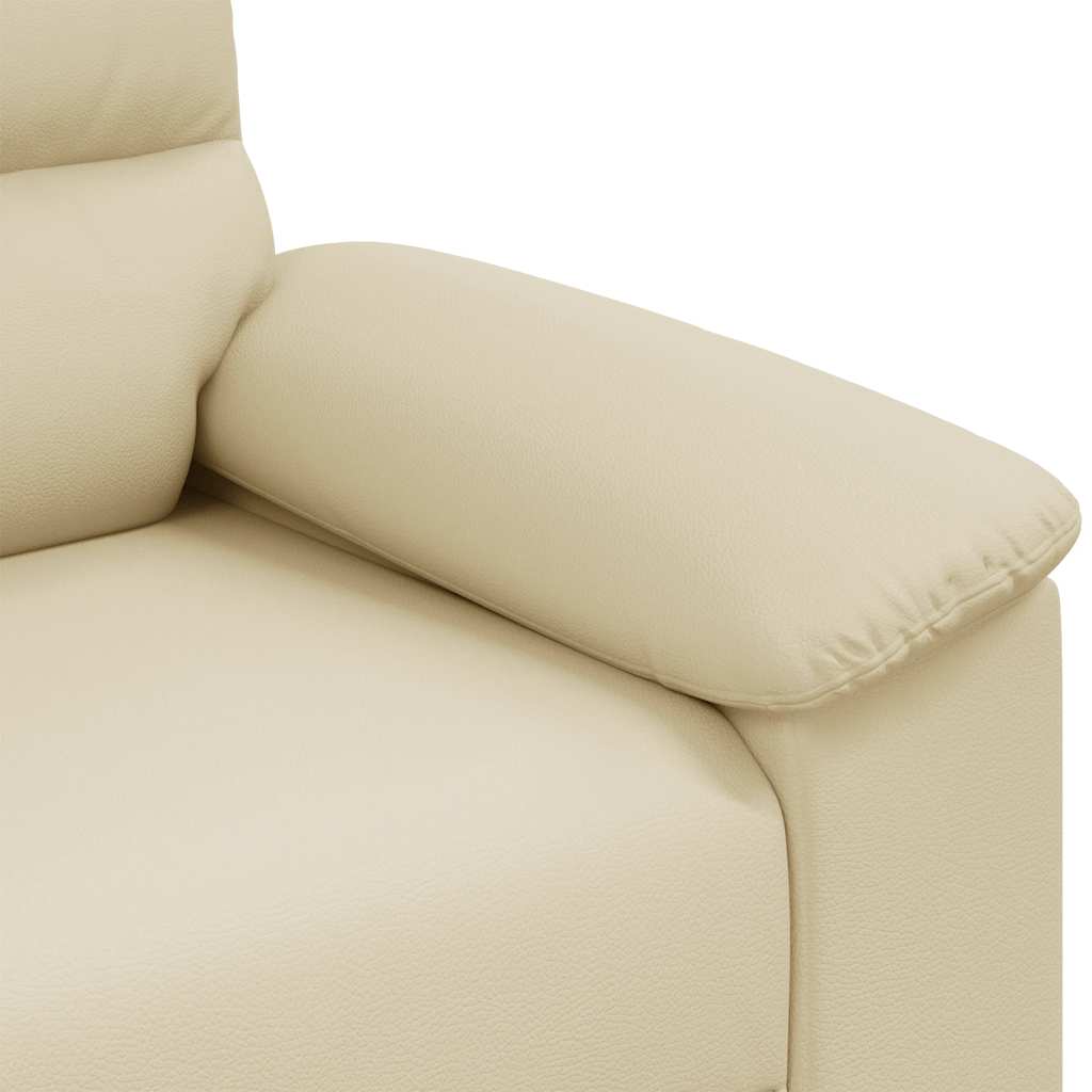 2-Sitzer-Sofa Creme 180x81x84 cm Kunstleder