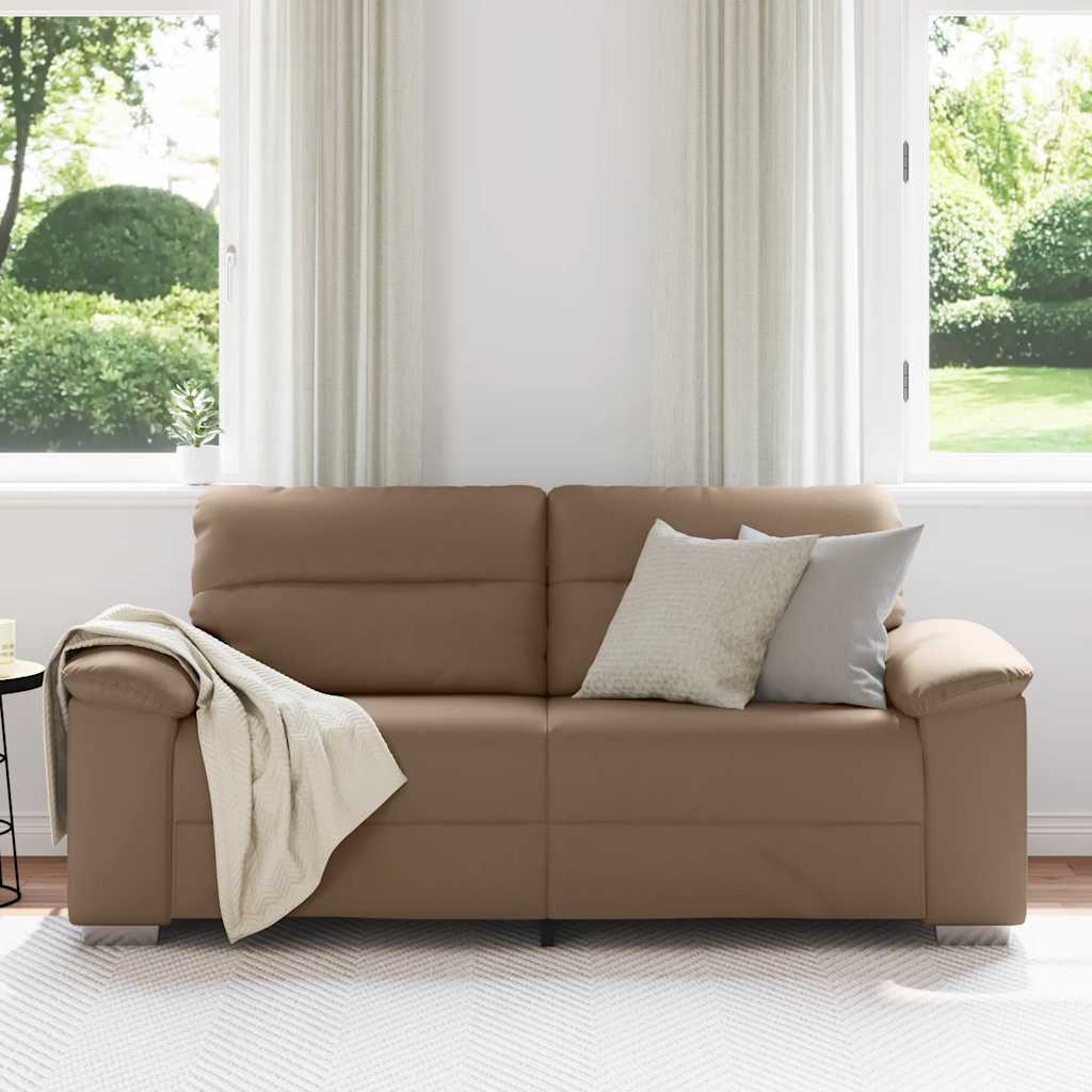 2-Sitzer-Sofa Cappuccino 180x81x84 cm Kunstleder