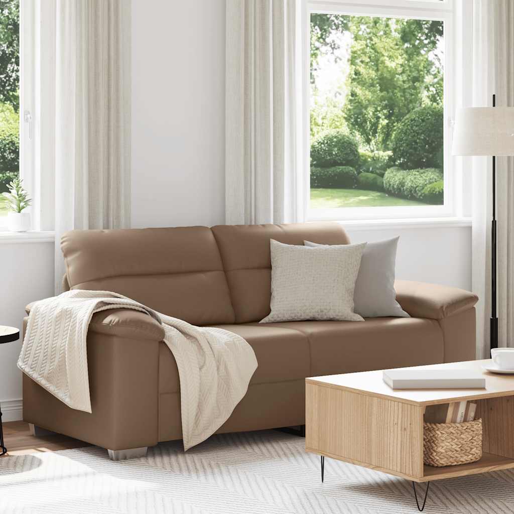 2-Sitzer-Sofa Cappuccino 180x81x84 cm Kunstleder