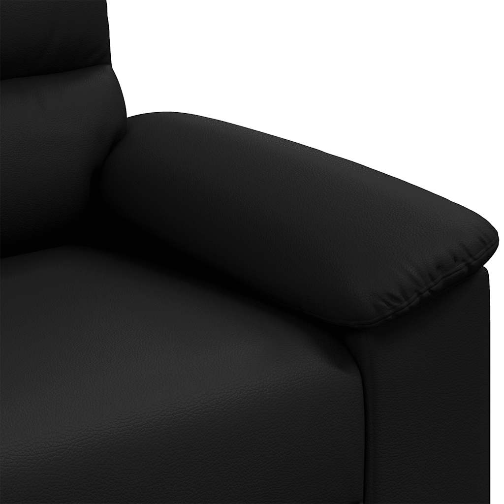 2-Sitzer-Sofa Schwarz 180x81x84 cm Kunstleder