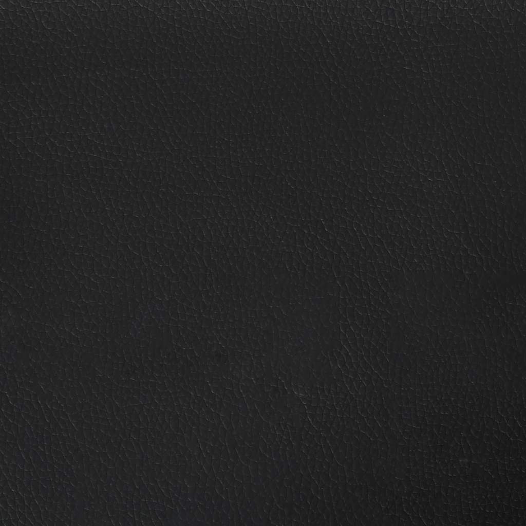 2-Sitzer-Sofa Schwarz 180x81x84 cm Kunstleder