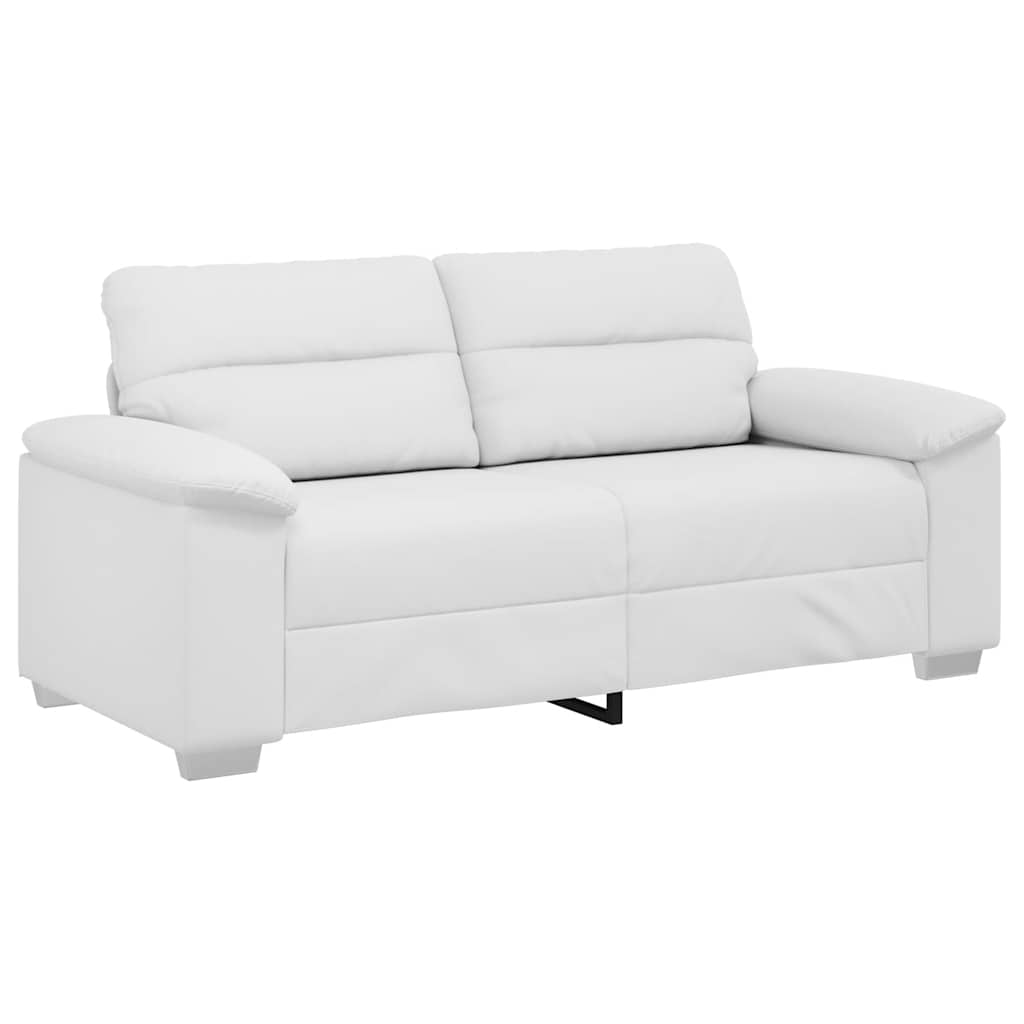 2-Sitzer-Sofa Weiß 180x81x84 cm Kunstleder