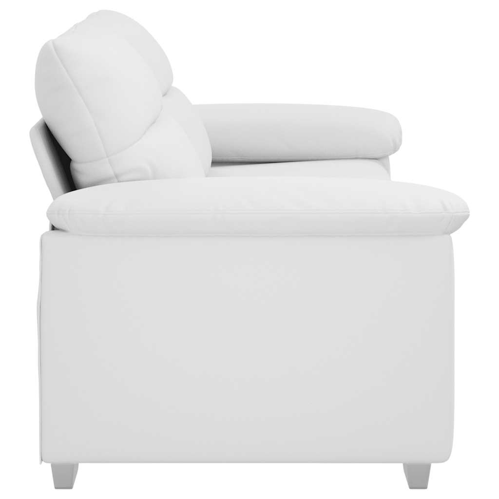 2-Sitzer-Sofa Weiß 180x81x84 cm Kunstleder