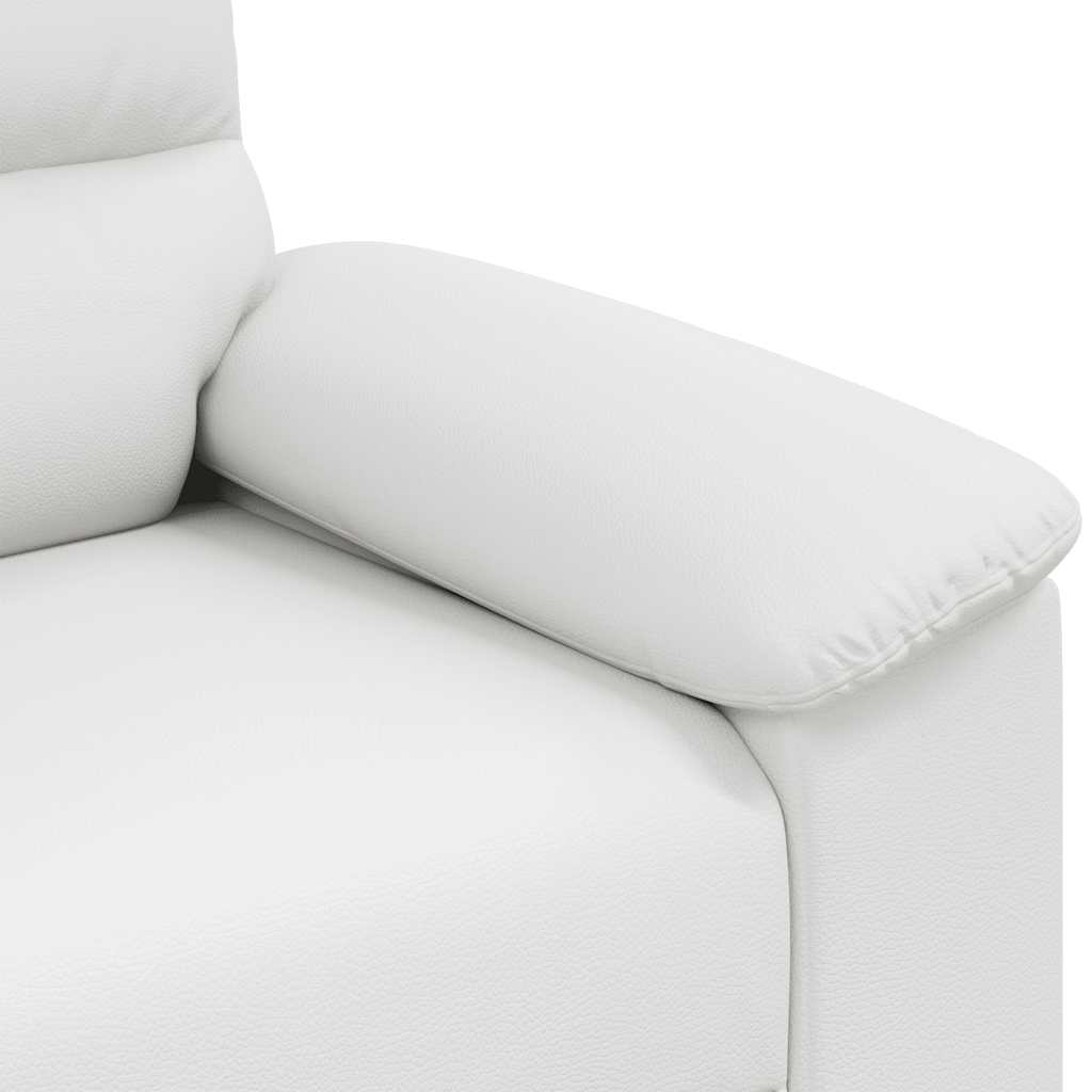 2-Sitzer-Sofa Weiß 180x81x84 cm Kunstleder