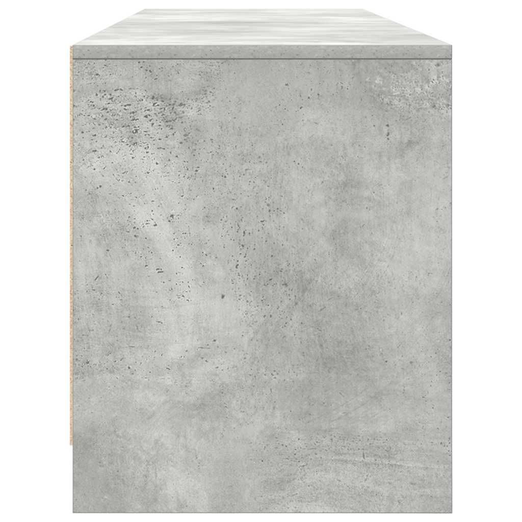 TV-Schrank Betongrau 188,5x41x50 cm Holzwerkstoff