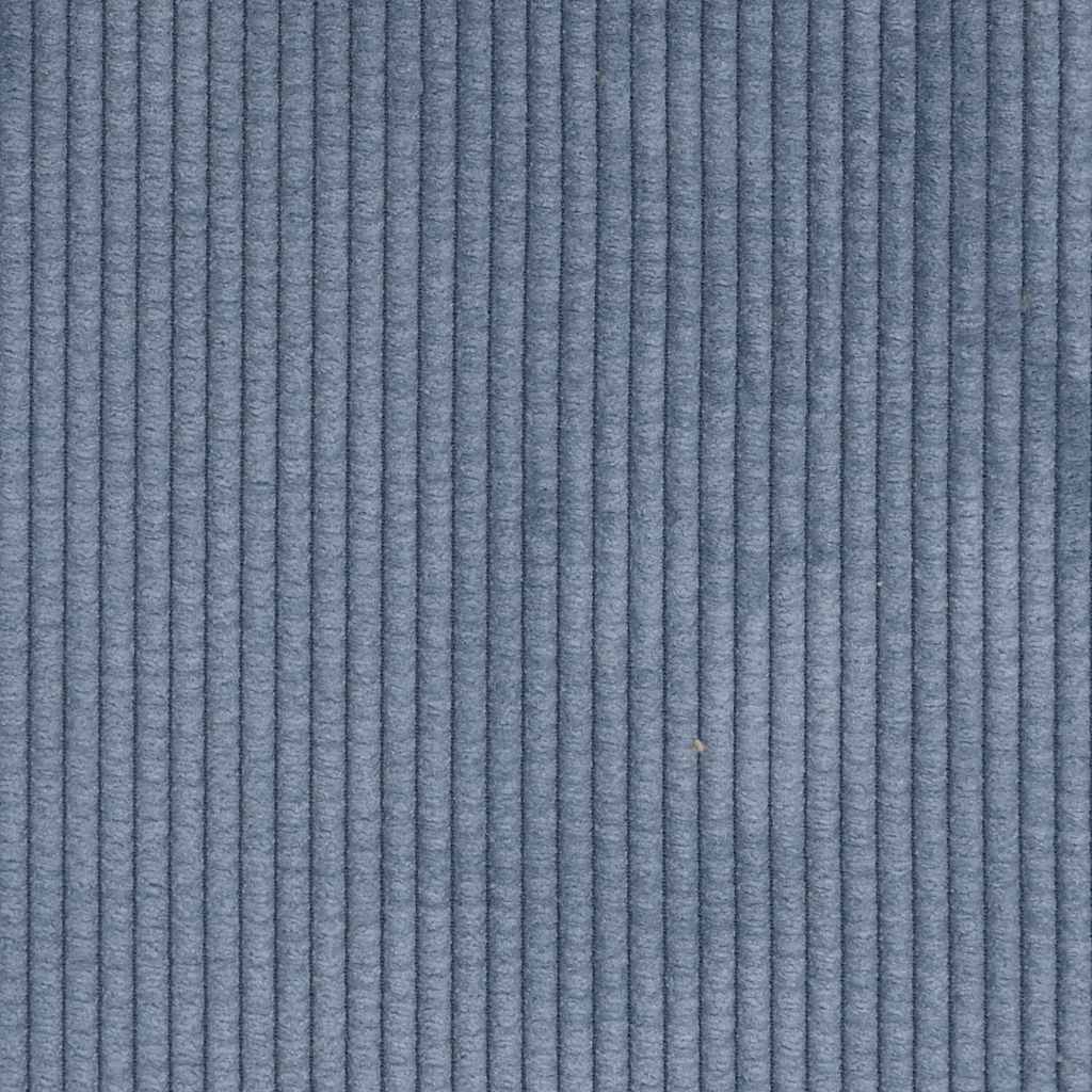 2-Sitzer-Sofa mit Chaiselongue L-Form Blau 125 cm Leinen