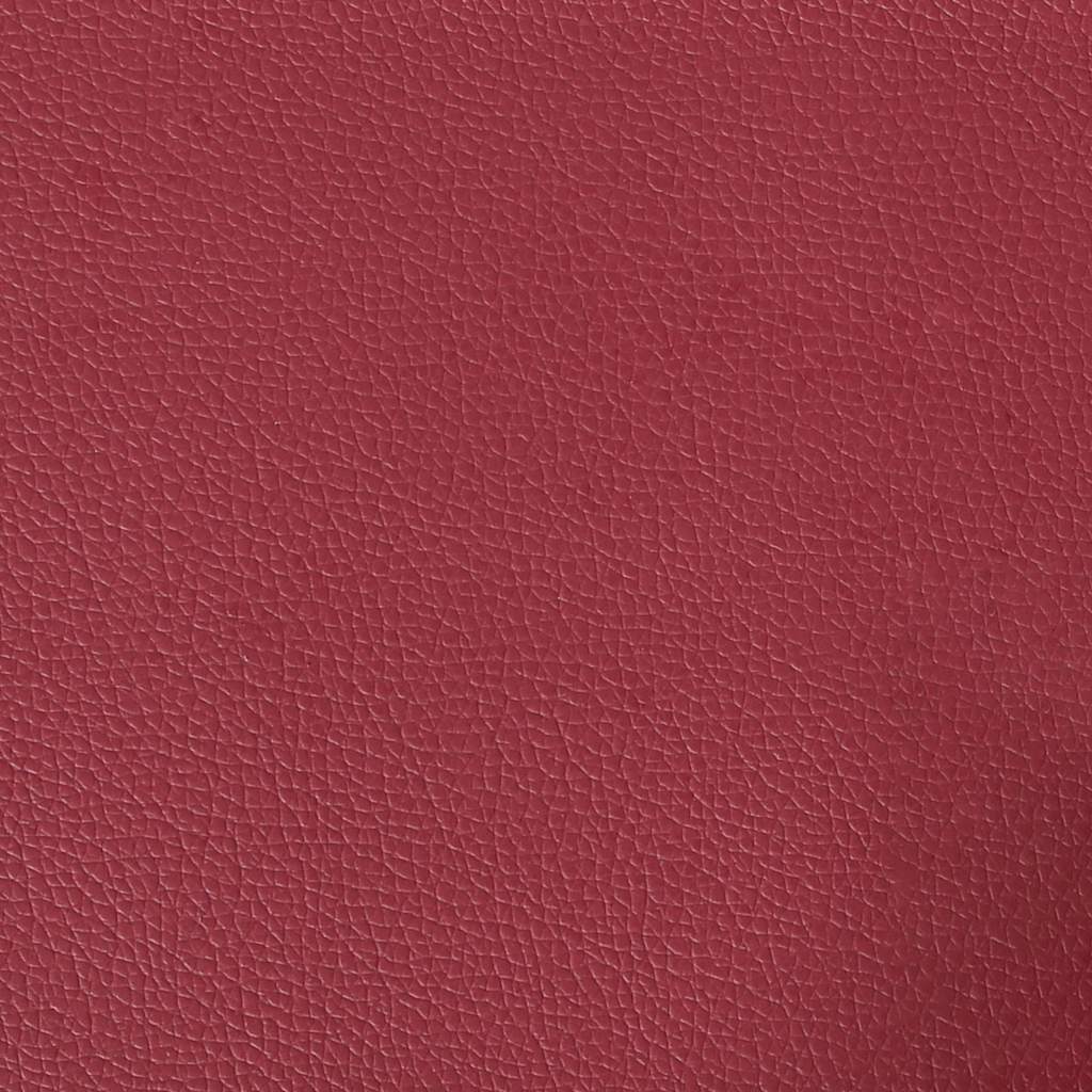 2-Sitzer-Sofa mit Chaiselongue L-Form Weinrot 125 cm Kunstleder