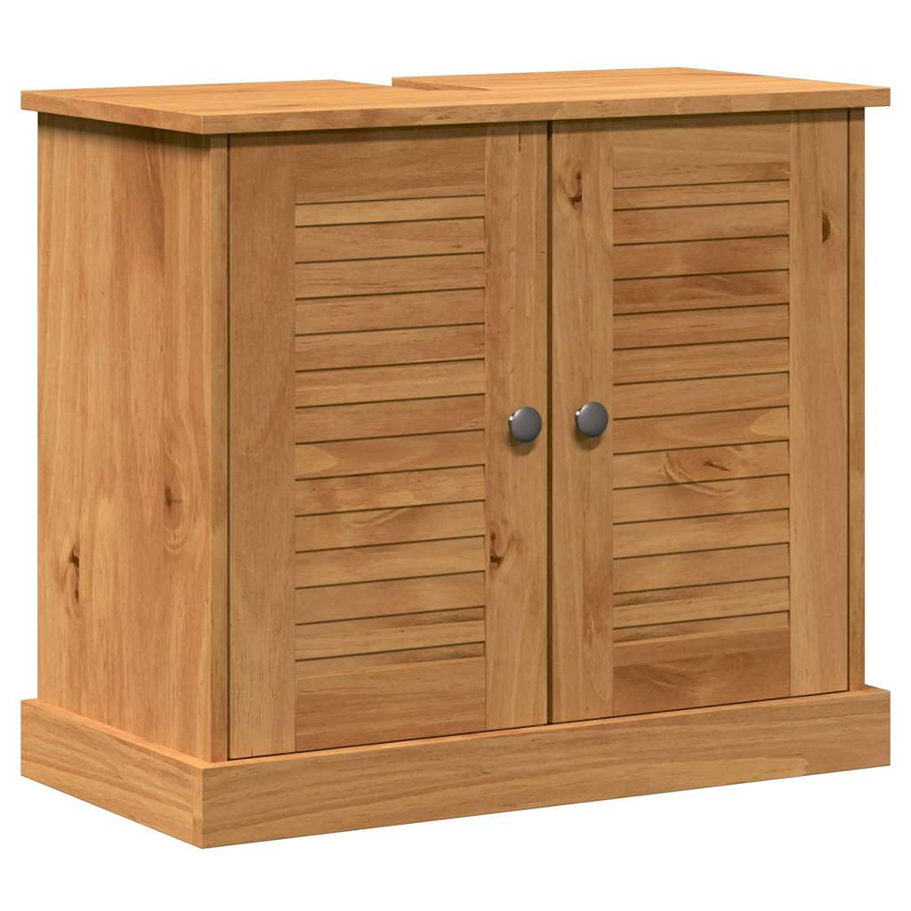 Badezimmermöbel-Set VIGO 4 pcs Honigbraun Massives Kiefernholz