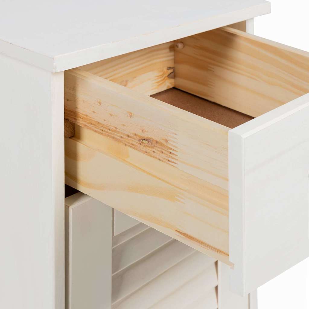 Badezimmermöbel-Set VIGO 5 pcs Antik Weiß Massives Kiefernholz