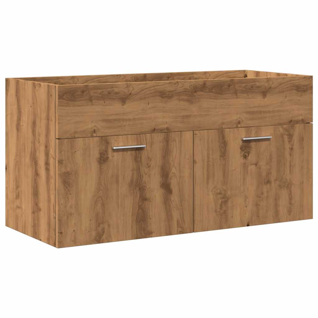 3-tlg. Badmöbel-Set Artisan-Eiche Holzwerkstoff