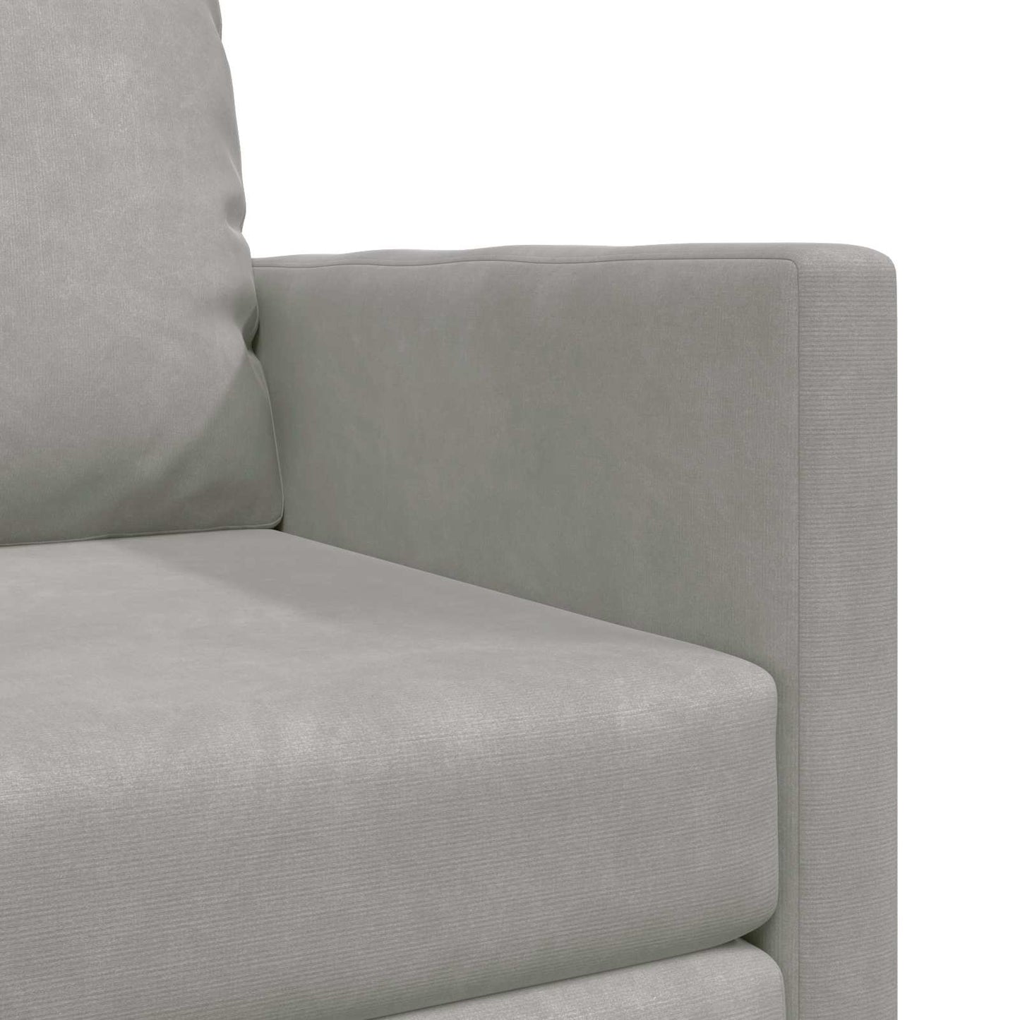 Schlafsofa Hellgrau 74 x 77 x 81 cm Samt
