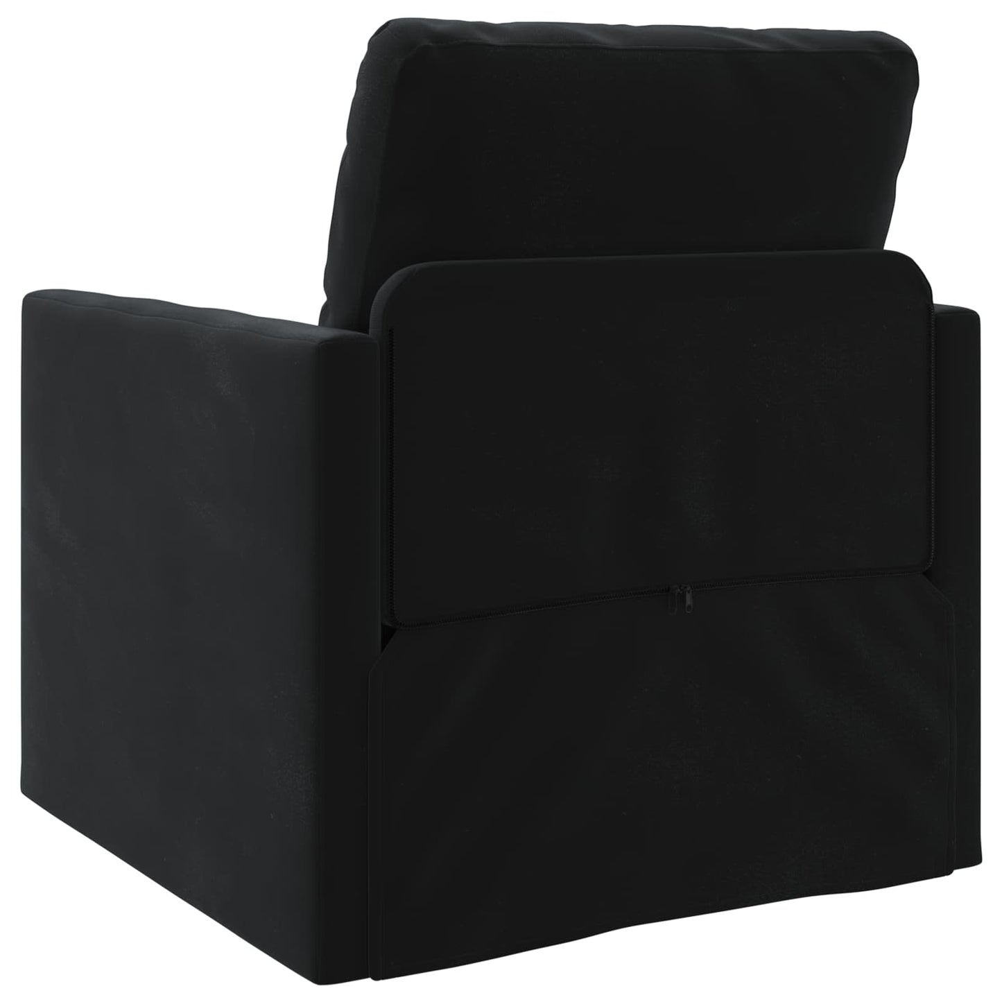 Schlafsofa Schwarz 74 x 77 x 81 cm Samt