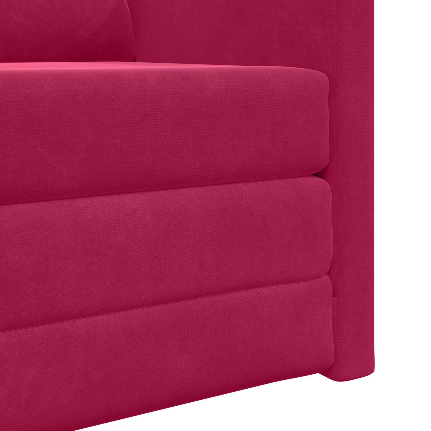 Schlafsofa Weinrot 74 x 77 x 81 cm Samt