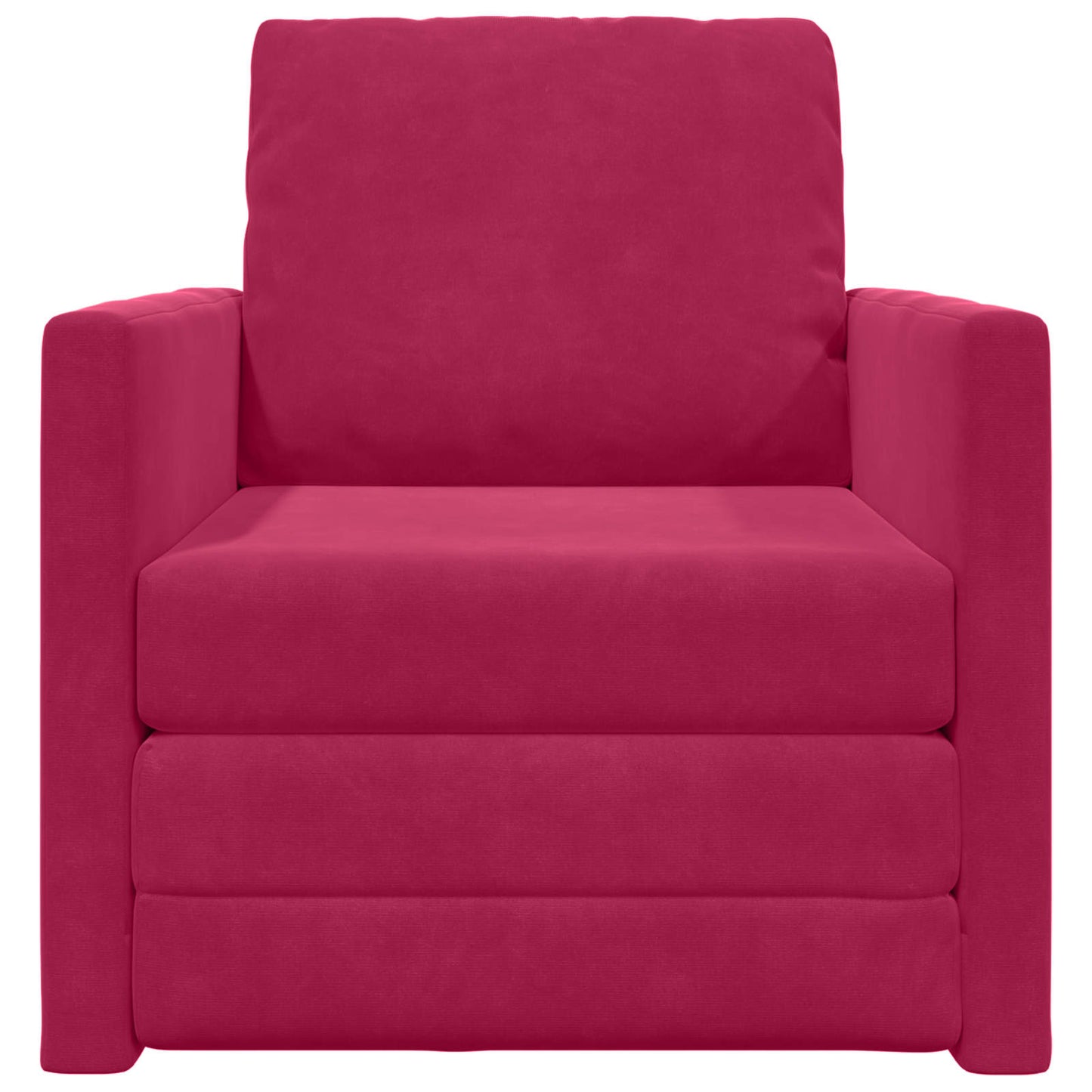 Schlafsofa Weinrot 74 x 77 x 81 cm Samt
