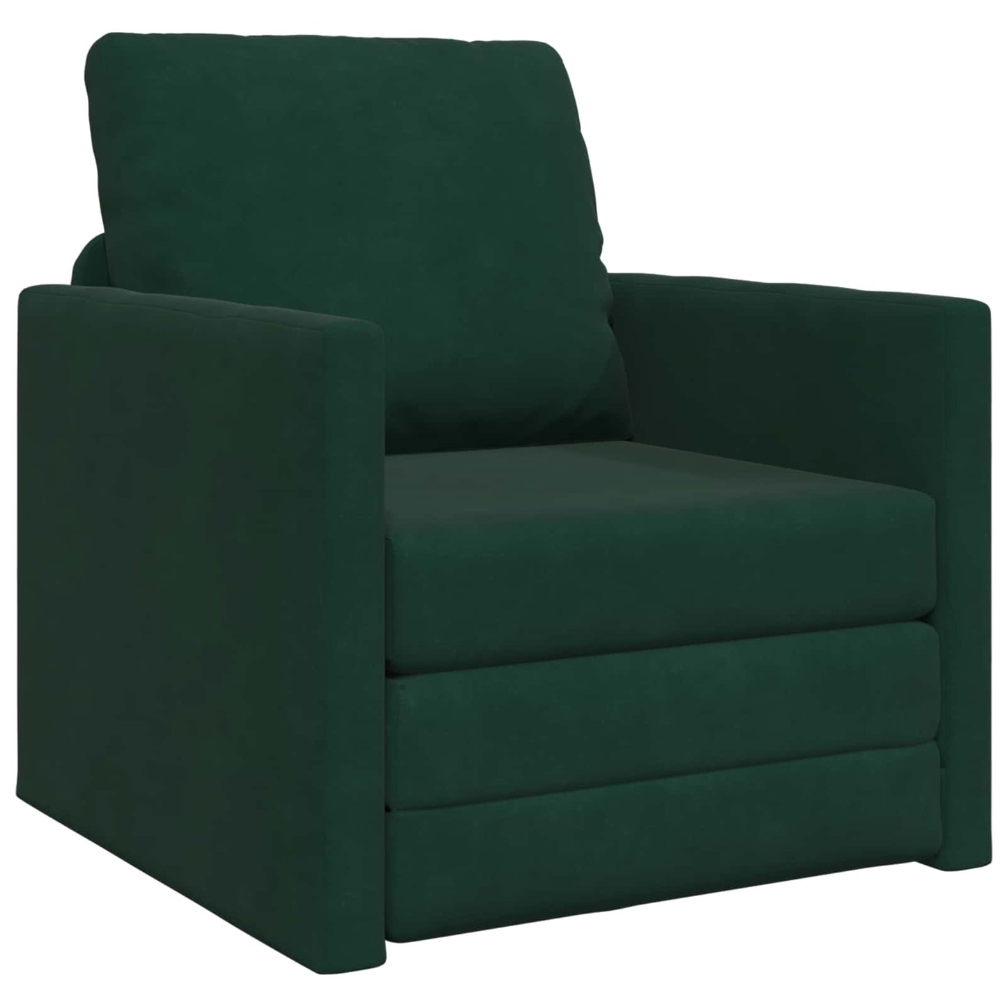 Schlafsofa Dunkelgrün 74 x 77 x 81 cm Samt