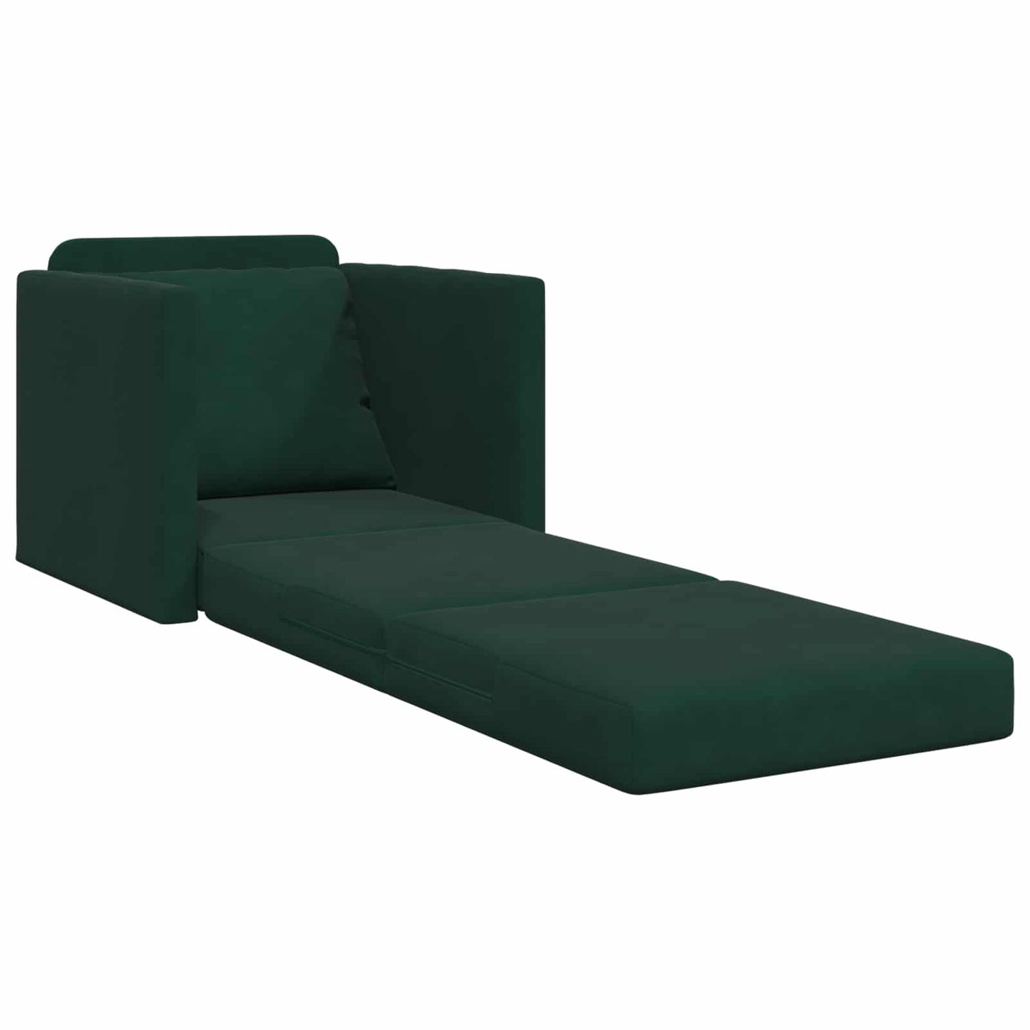Schlafsofa Dunkelgrün 74 x 77 x 81 cm Samt