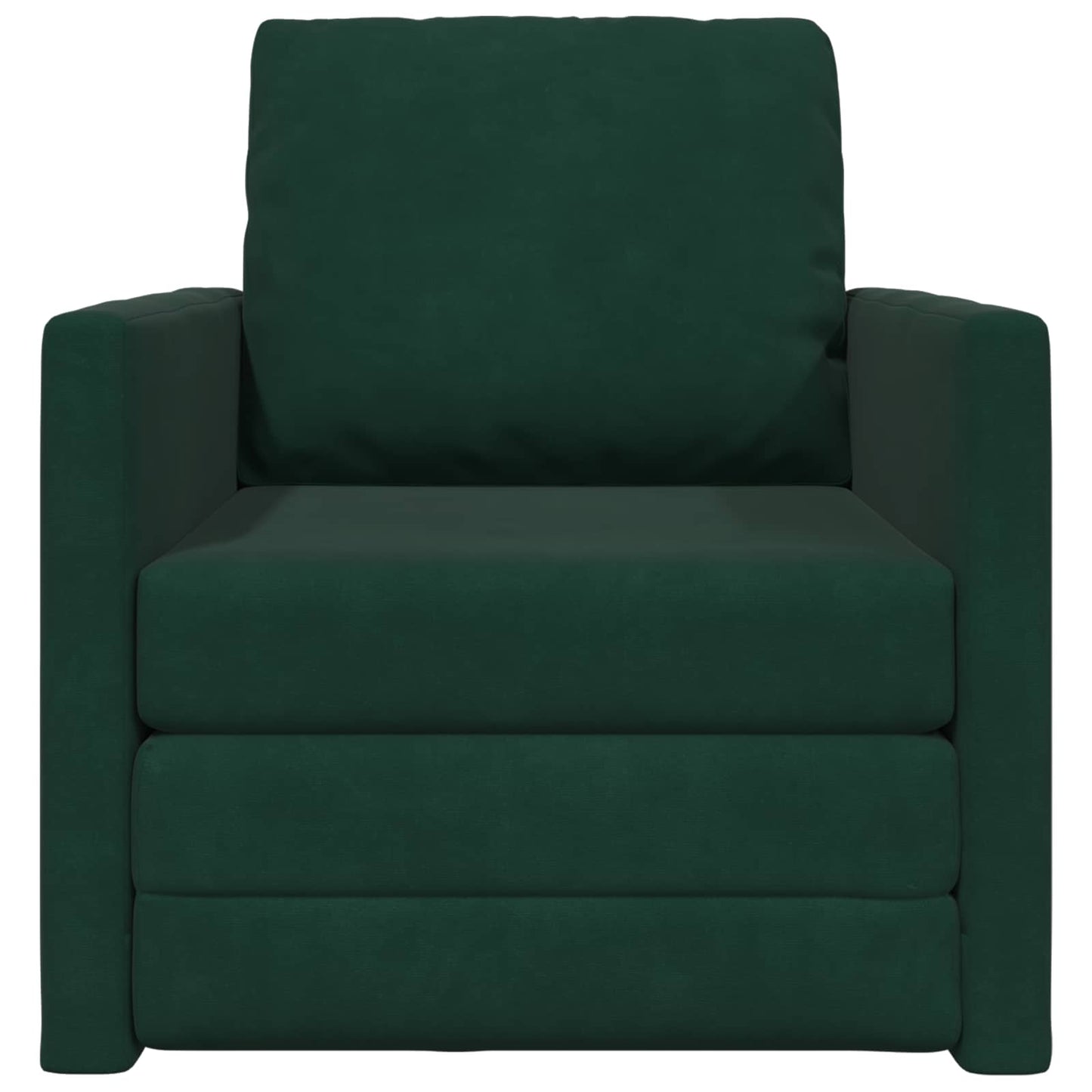 Schlafsofa Dunkelgrün 74 x 77 x 81 cm Samt