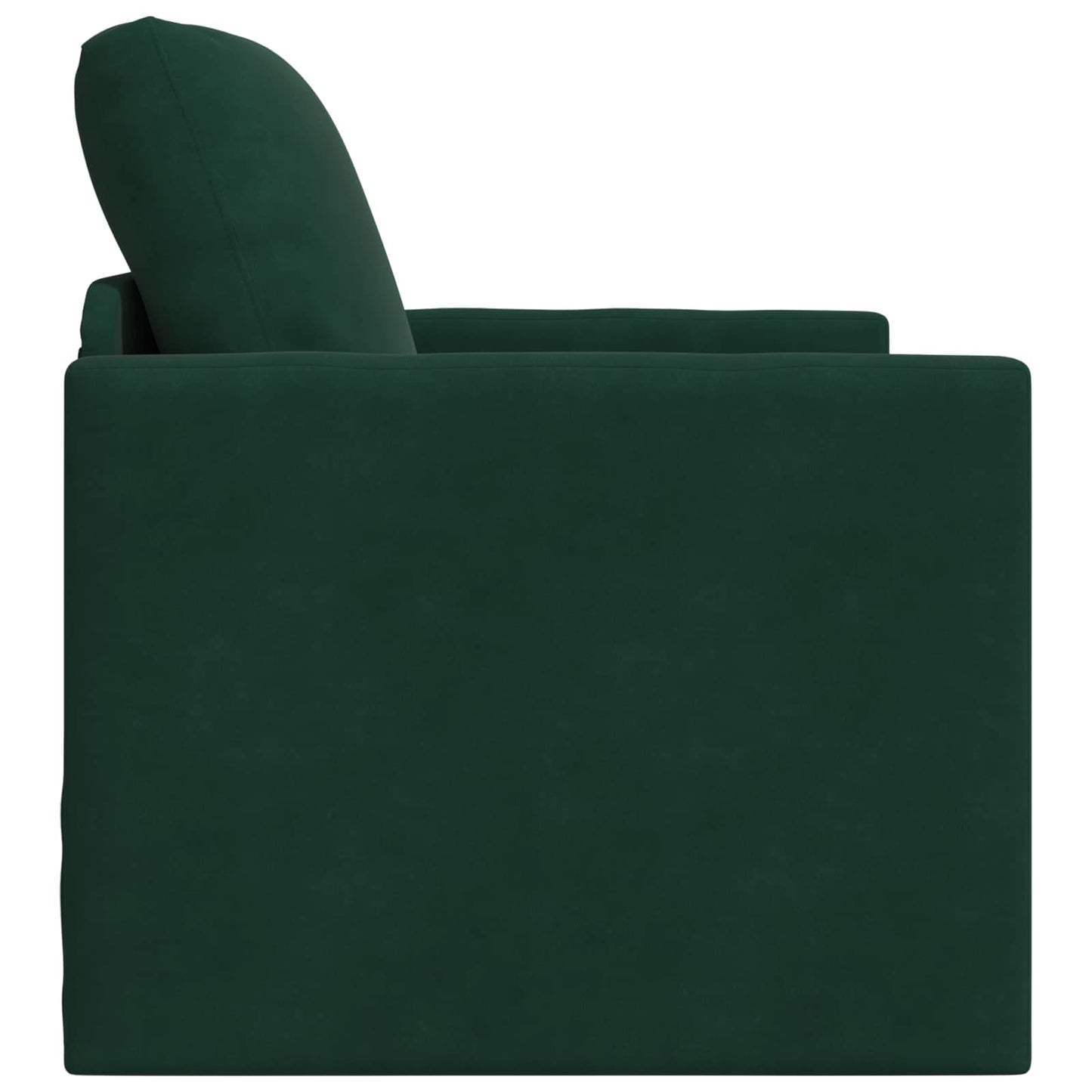 Schlafsofa Dunkelgrün 74 x 77 x 81 cm Samt