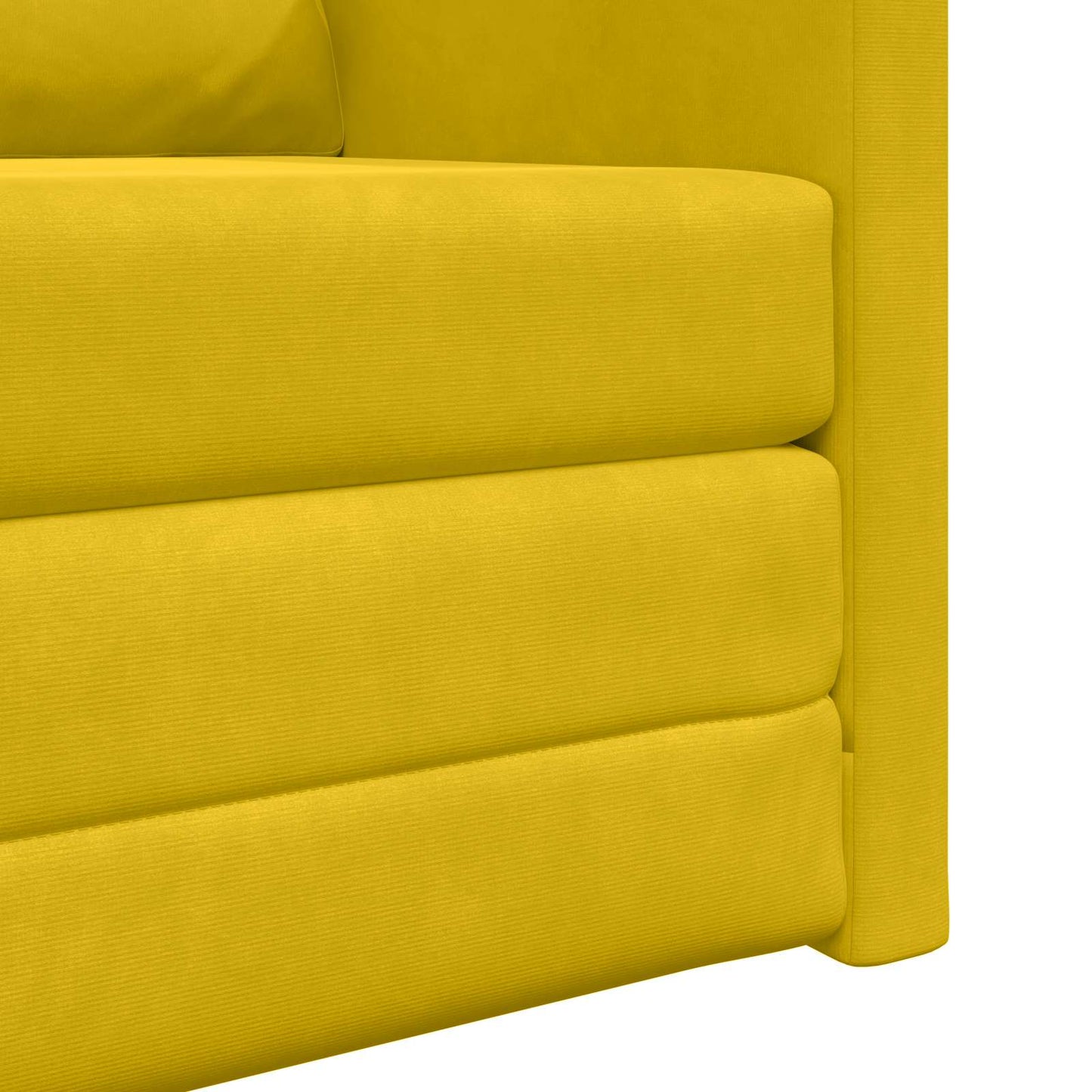 Schlafsofa Dunkelgelb 74 x 77 x 81 cm Samt