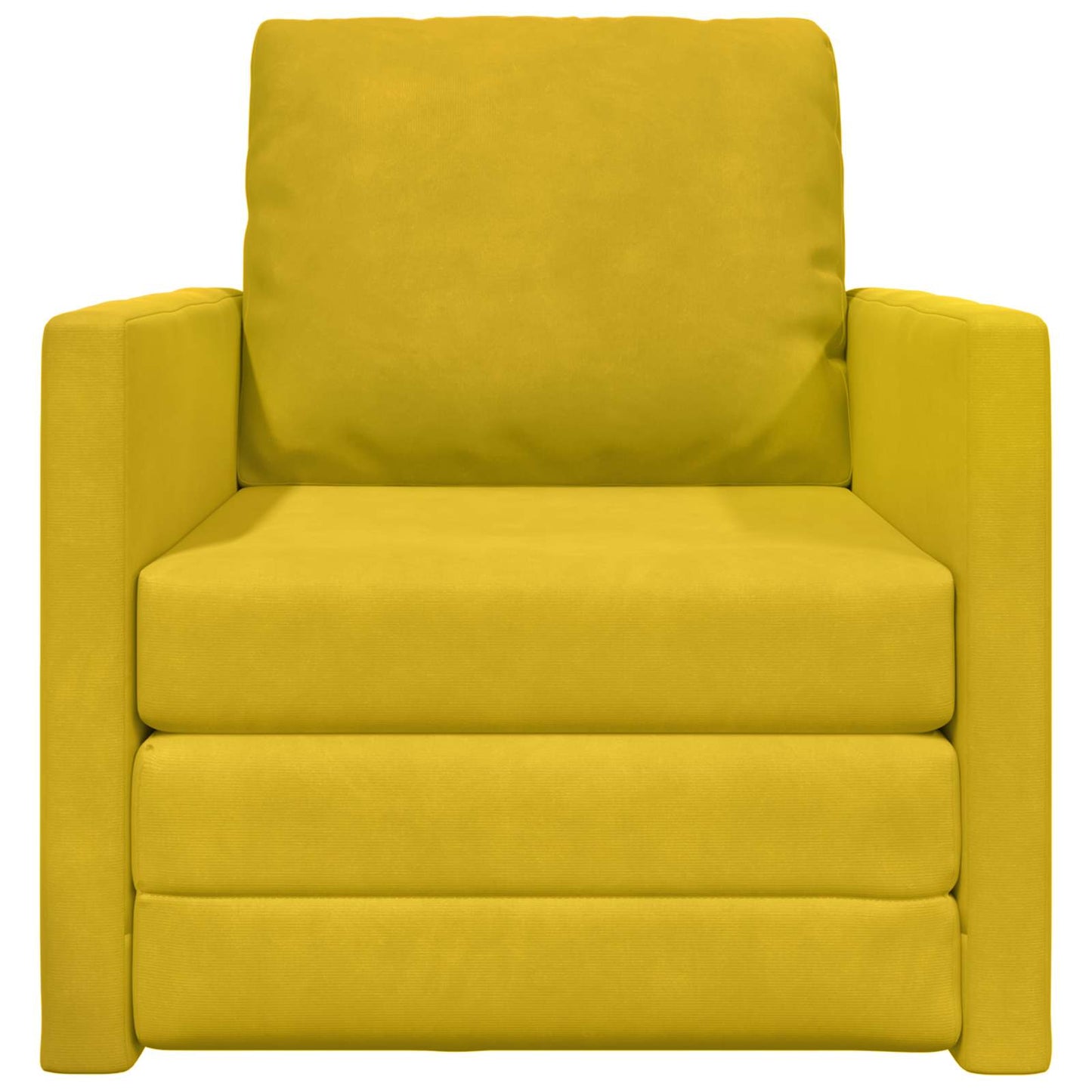 Schlafsofa Dunkelgelb 74 x 77 x 81 cm Samt