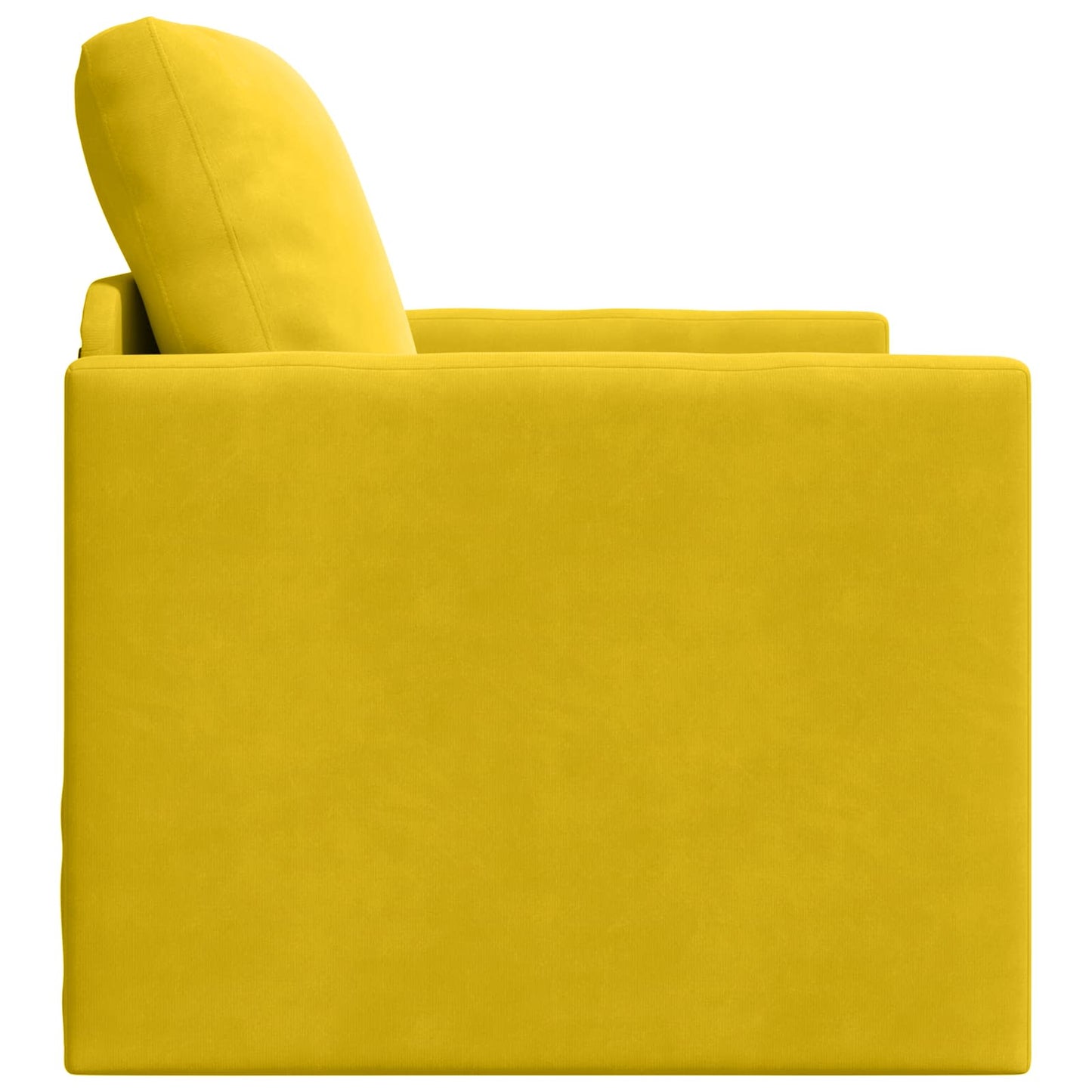 Schlafsofa Dunkelgelb 74 x 77 x 81 cm Samt