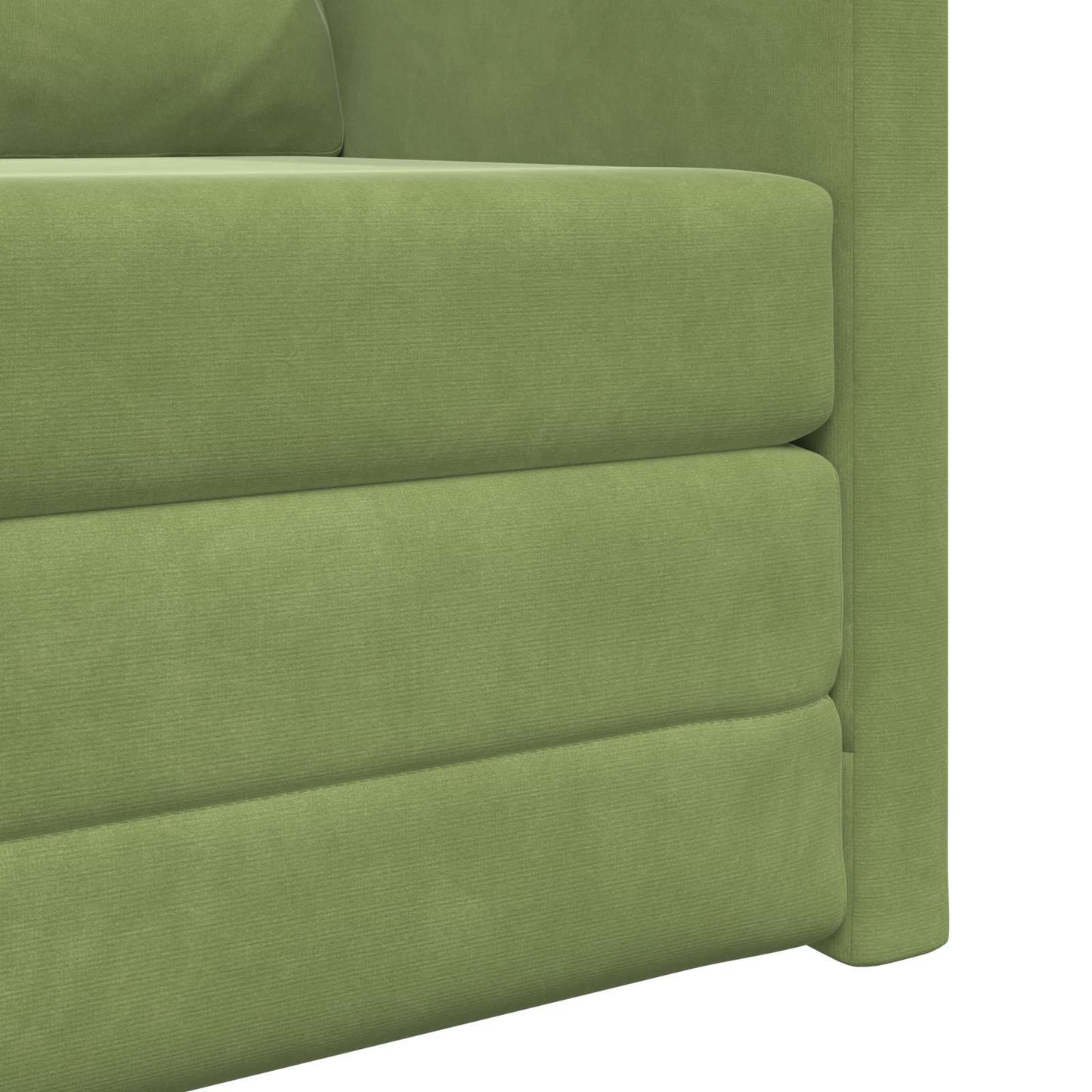 Schlafsofa Hellgrün 74 x 77 x 81 cm Samt