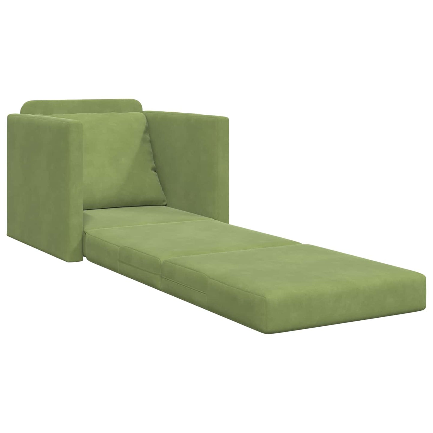 Schlafsofa Hellgrün 74 x 77 x 81 cm Samt