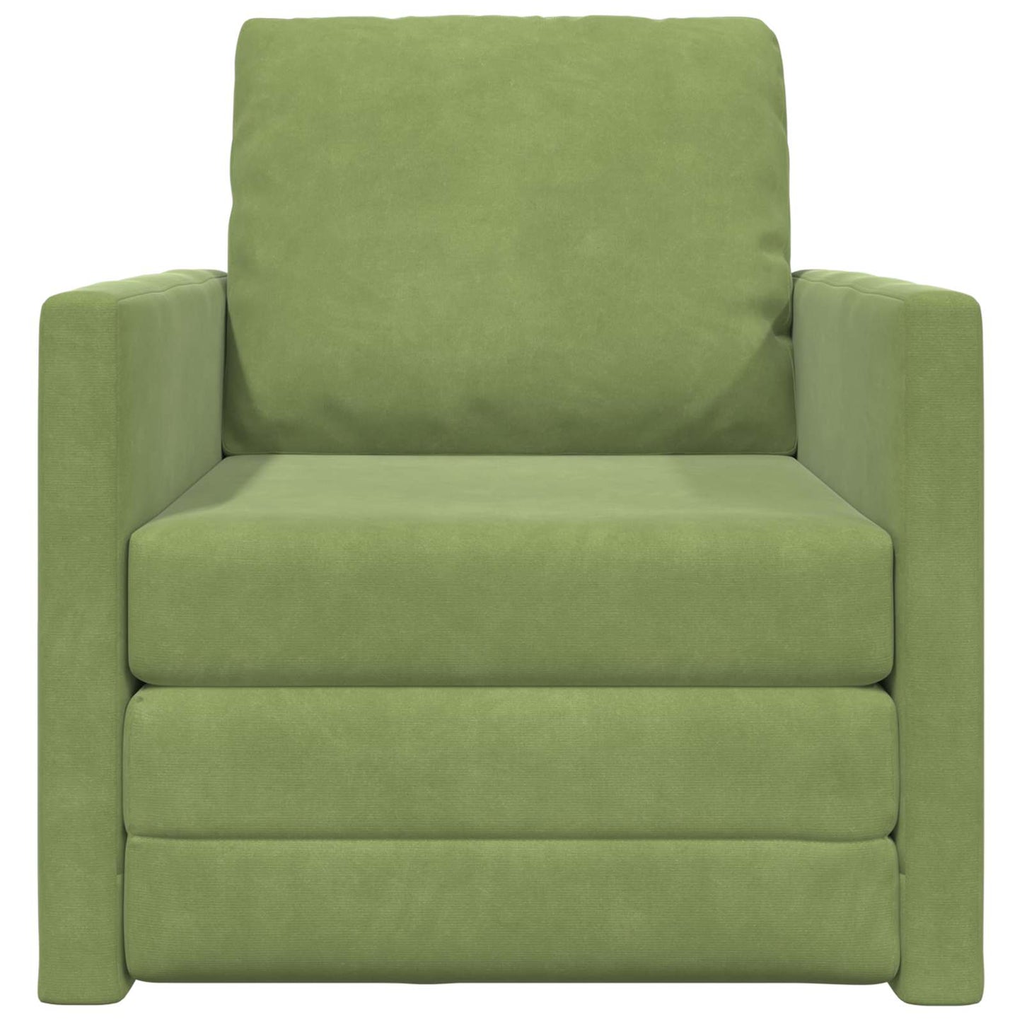 Schlafsofa Hellgrün 74 x 77 x 81 cm Samt