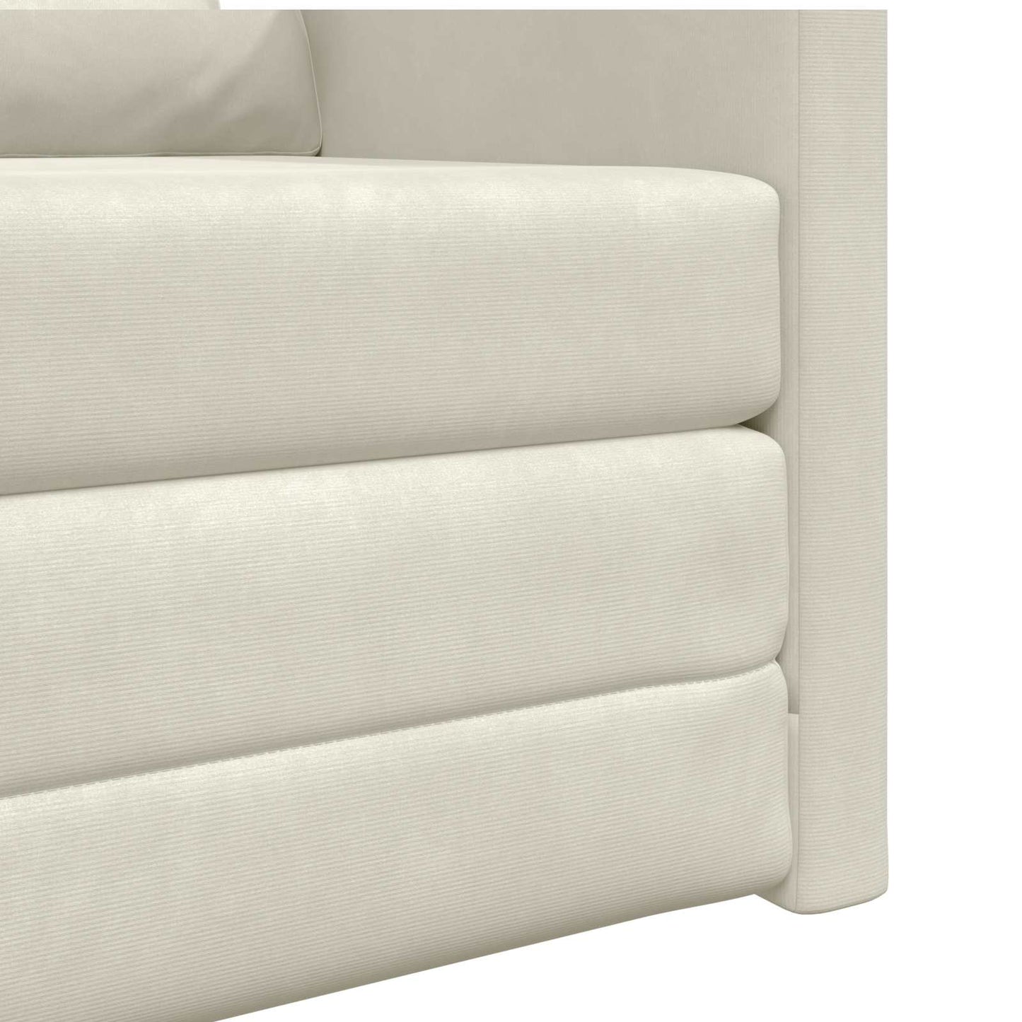 Schlafsofa Creme 74 x 77 x 81 cm Samt