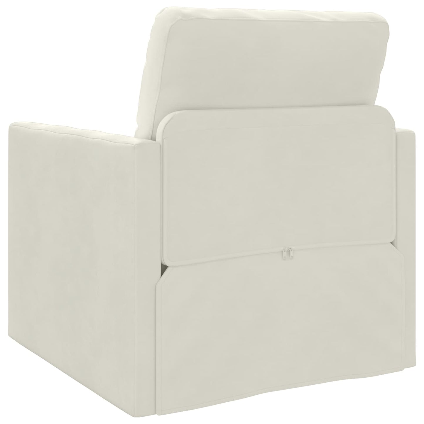 Schlafsofa Creme 74 x 77 x 81 cm Samt