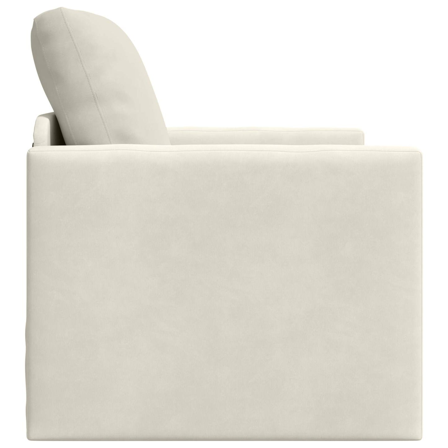 Schlafsofa Creme 74 x 77 x 81 cm Samt