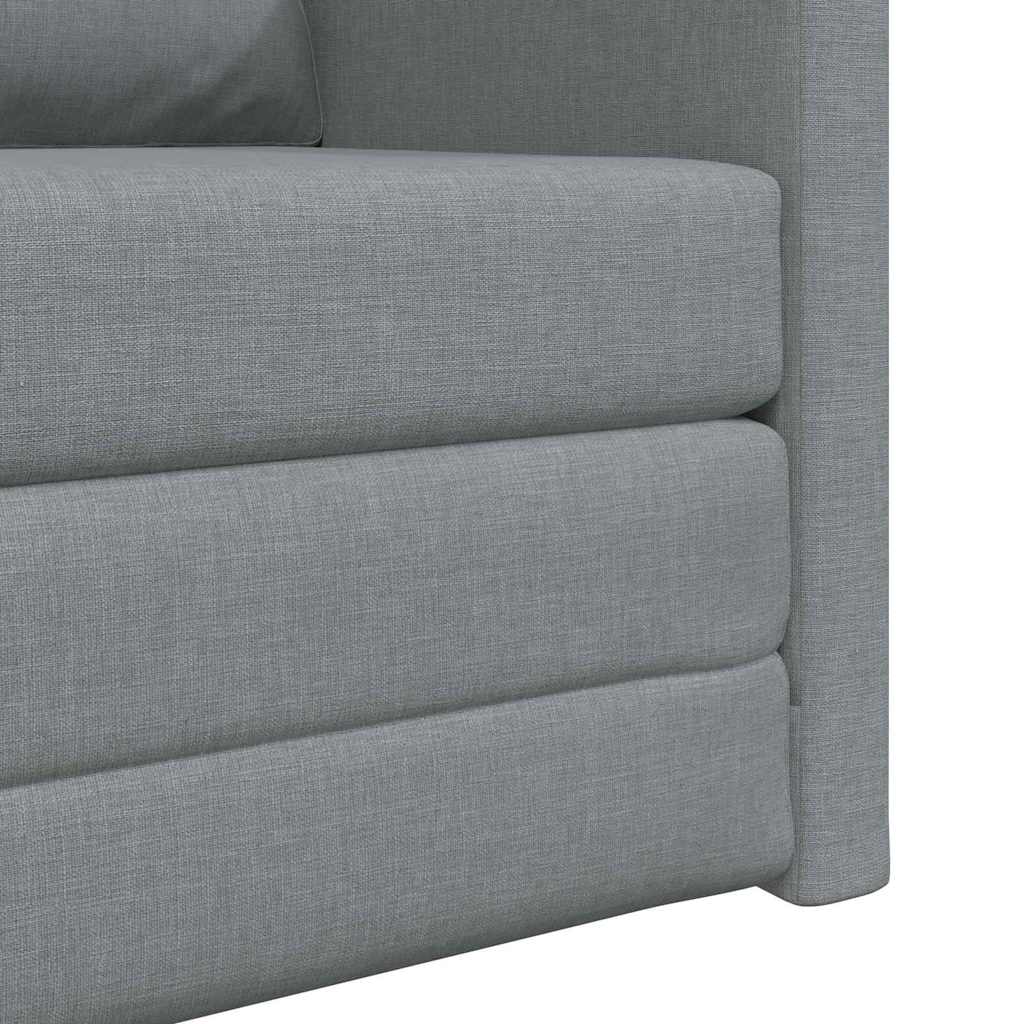 Schlafsofa 60cm Hellgrau Stoff