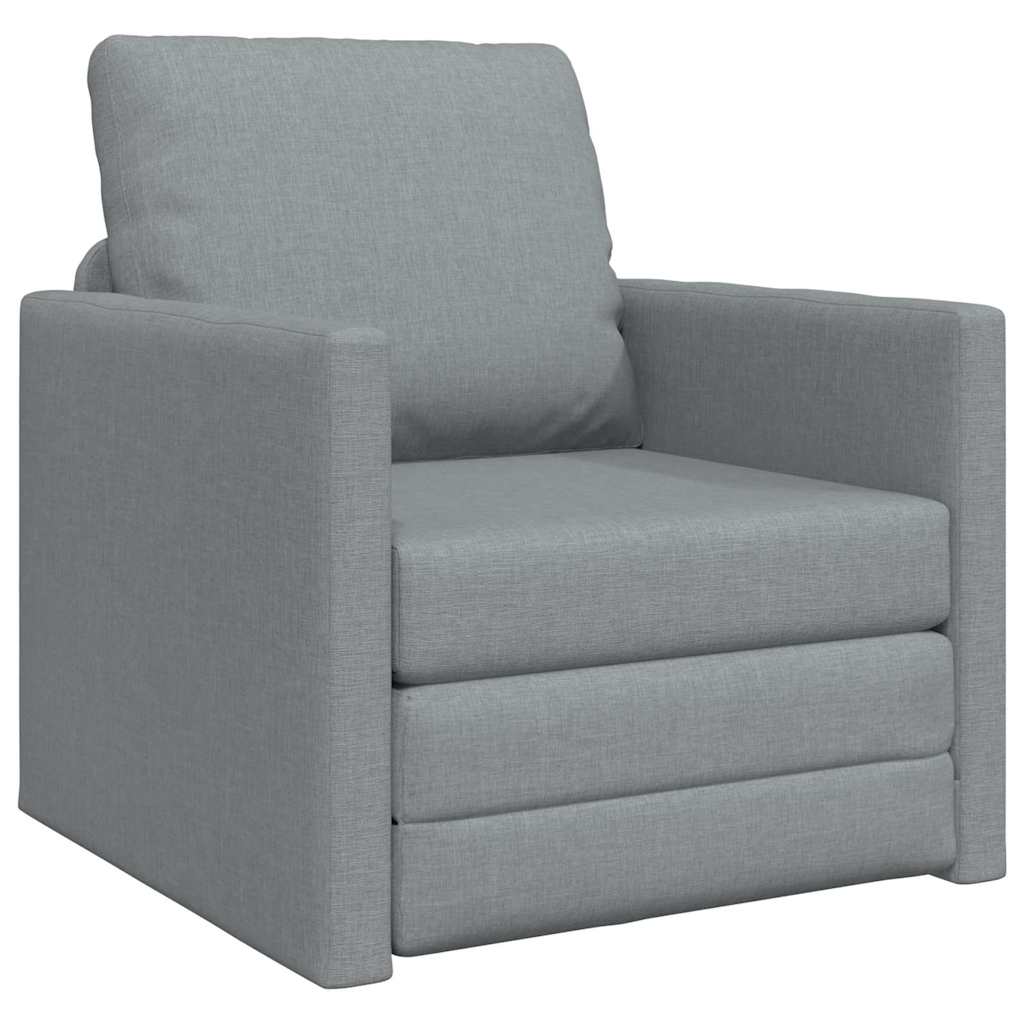 Schlafsofa 60cm Hellgrau Stoff