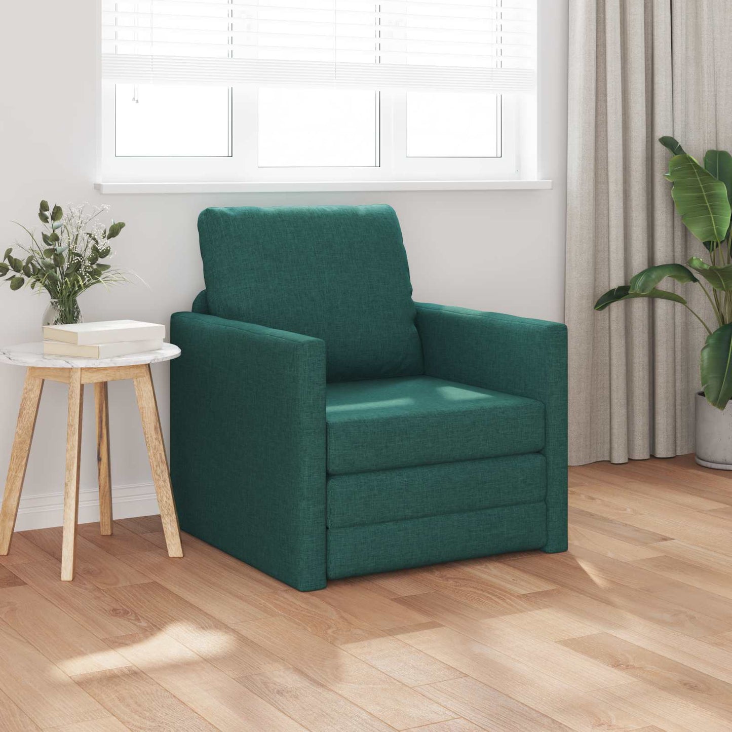 Schlafsofa Dunkelgrün 74 x 77 x 81 cm Stoff