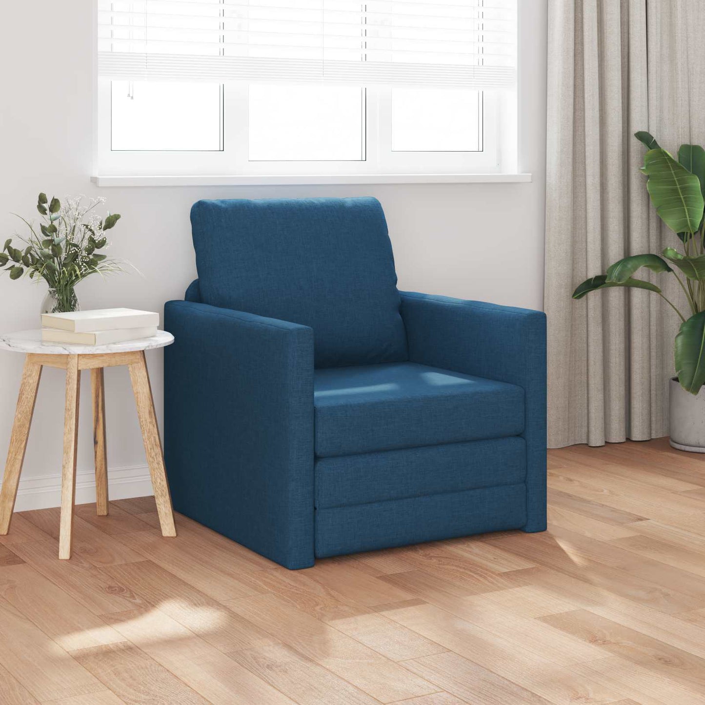 Schlafsofa Blau 74 x 77 x 81 cm Stoff