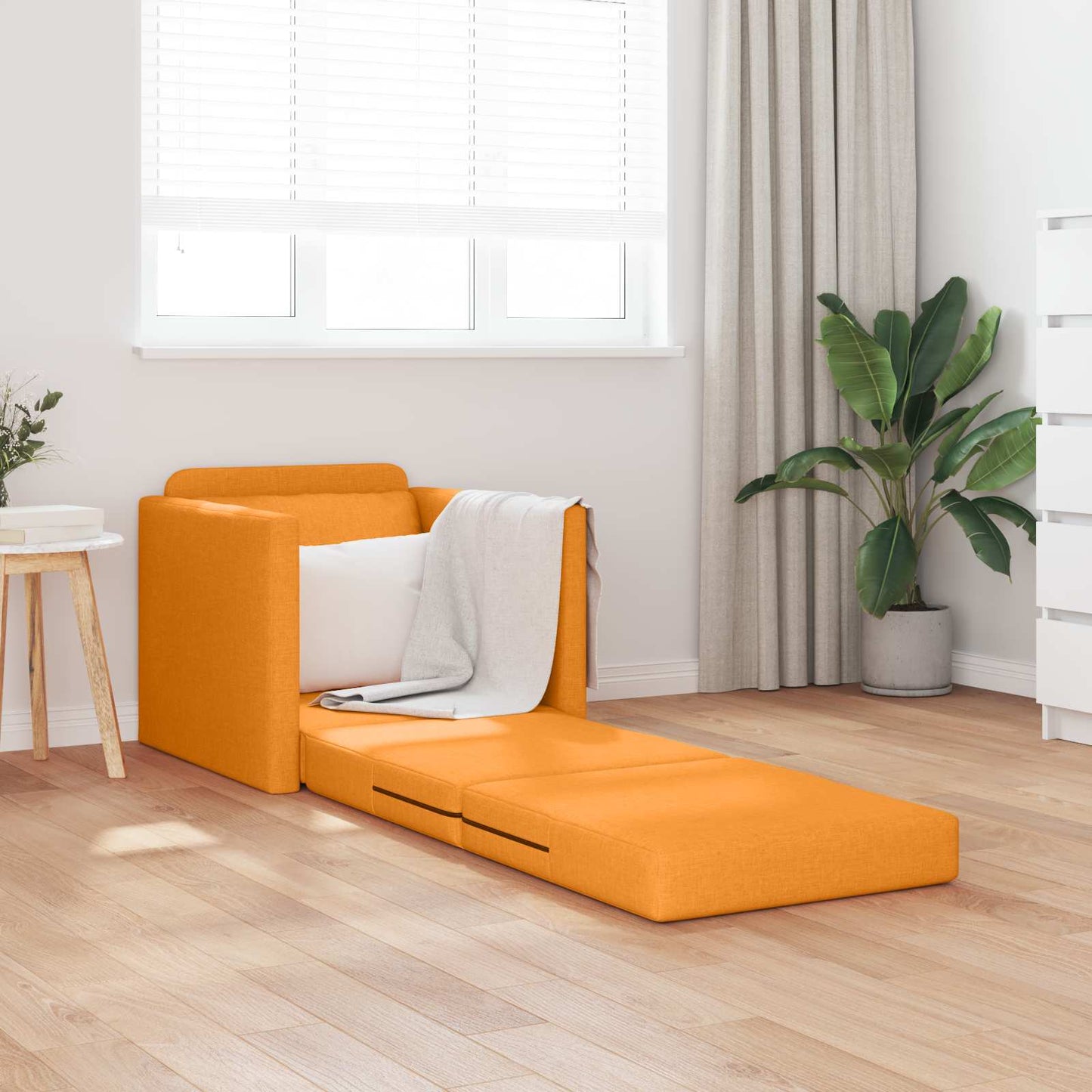 Schlafsofa Dunkelgelb 74 x 77 x 81 cm Stoff