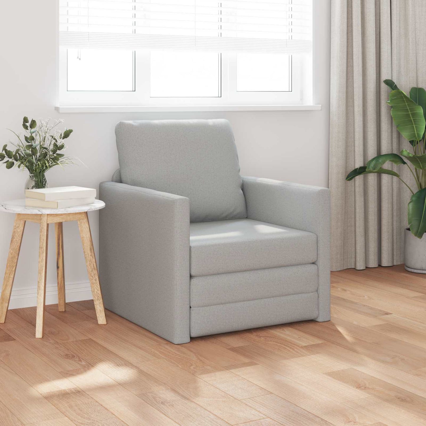 Schlafsofa Wolkengrau 74 x 77 x 81 cm Stoff