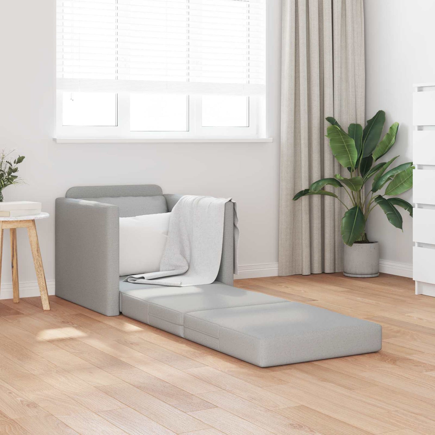 Schlafsofa Wolkengrau 74 x 77 x 81 cm Stoff